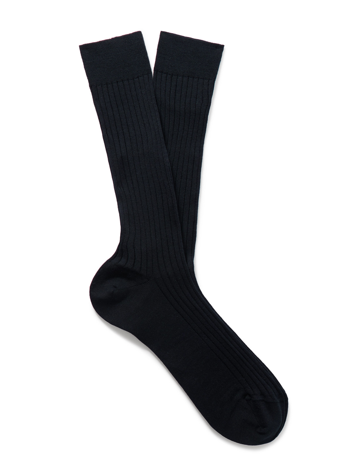 Ribbed Merino Wool-Blend Socks