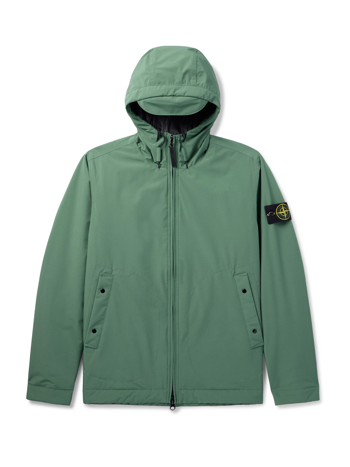 Stone Island Shell Zip-up Jacket In Green