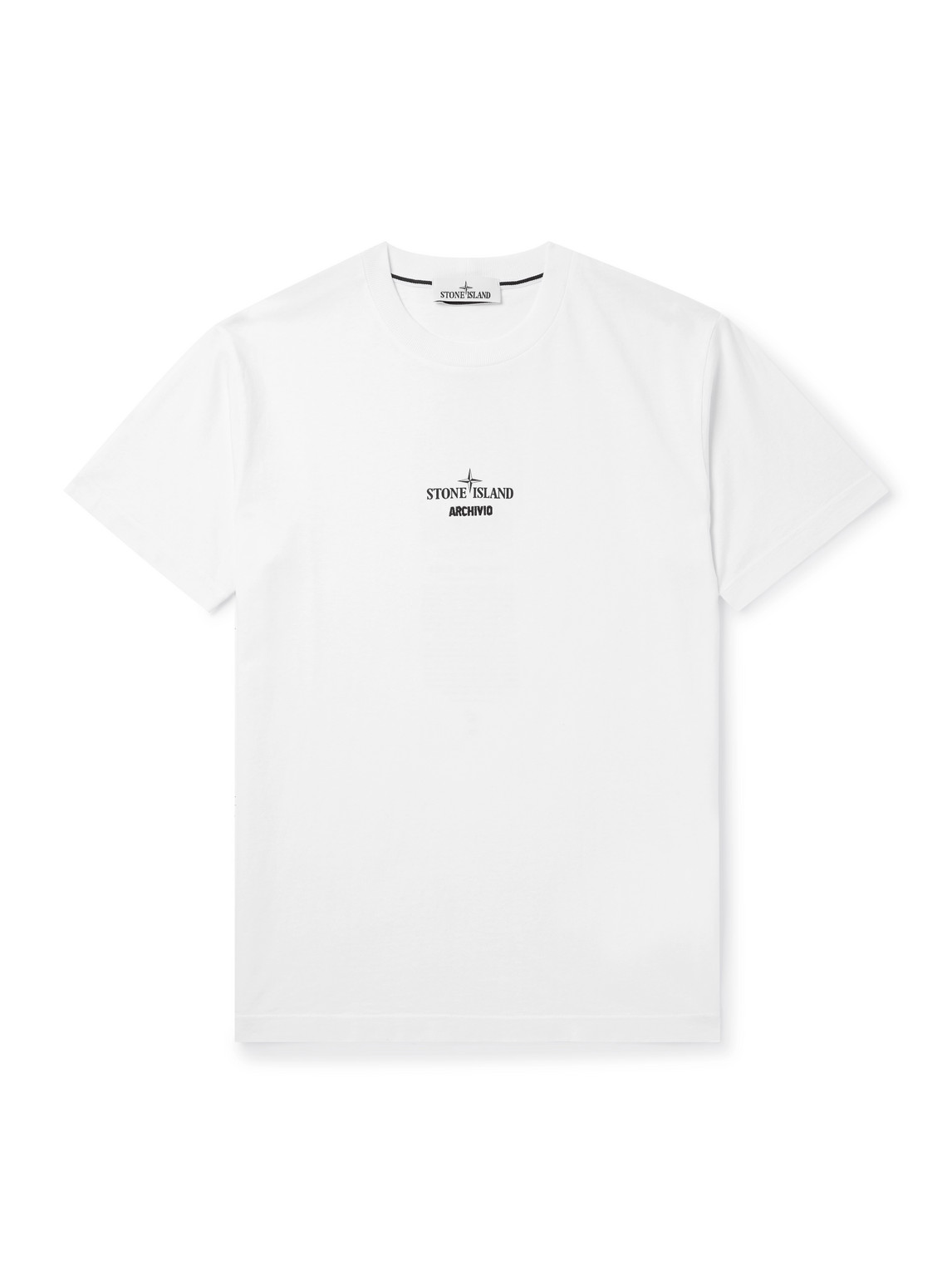 Stone Island Archivio Print Logo T-shirt In White