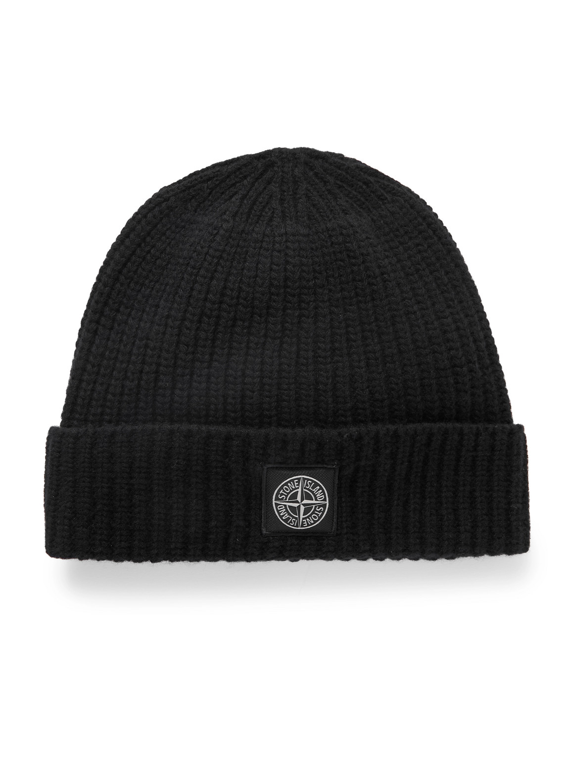 Logo-Appliquéd Ribbed Wool Beanie