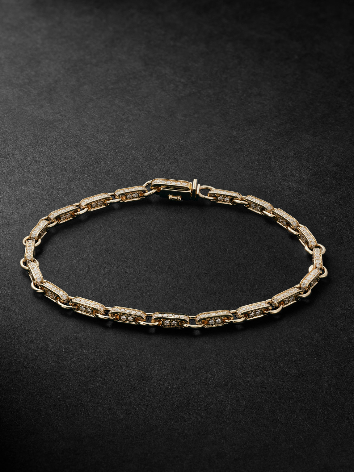 Sydney Evan 14-karat Gold Diamond Bracelet