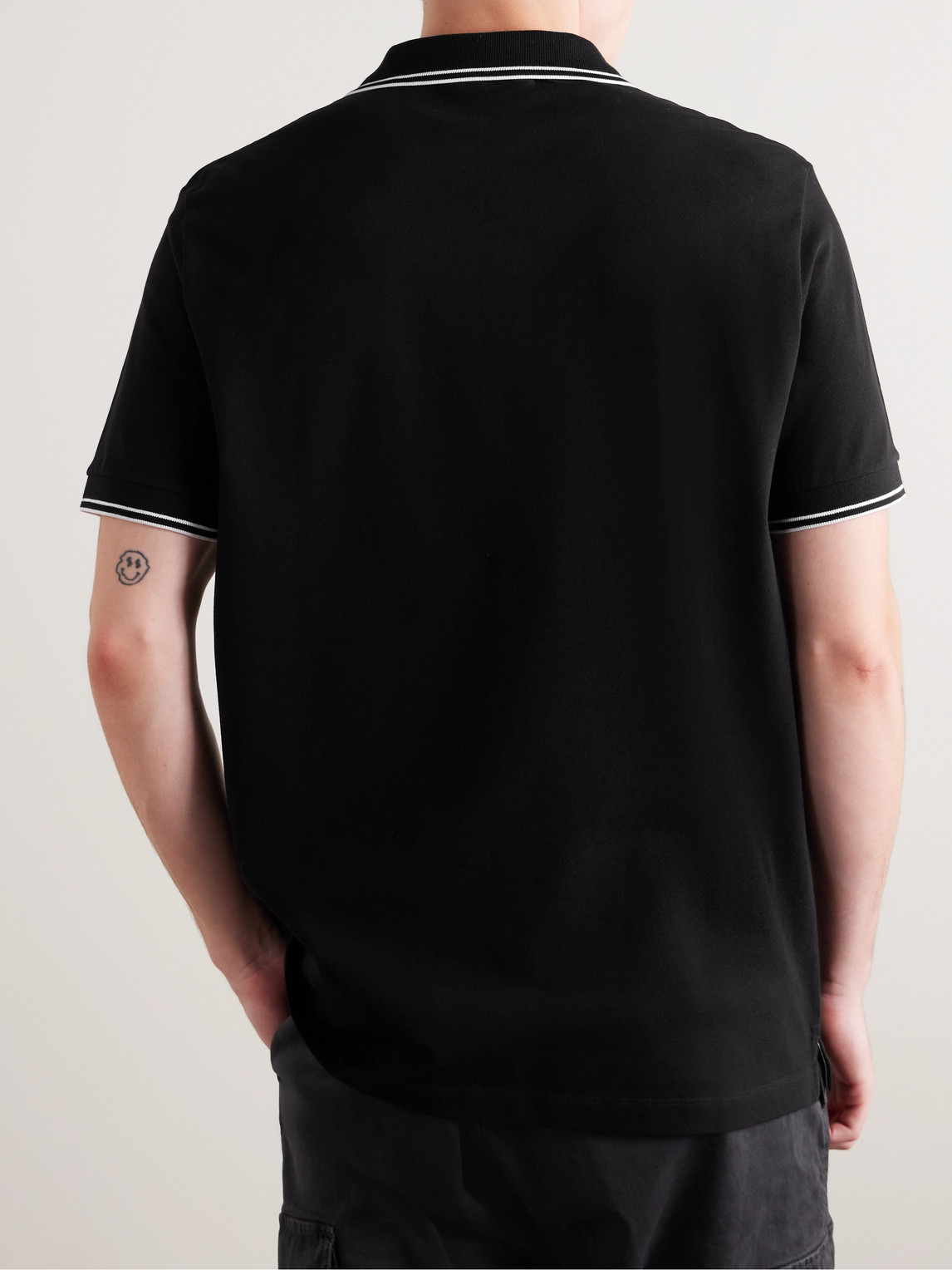 Stone Island Polo Shirt In Black