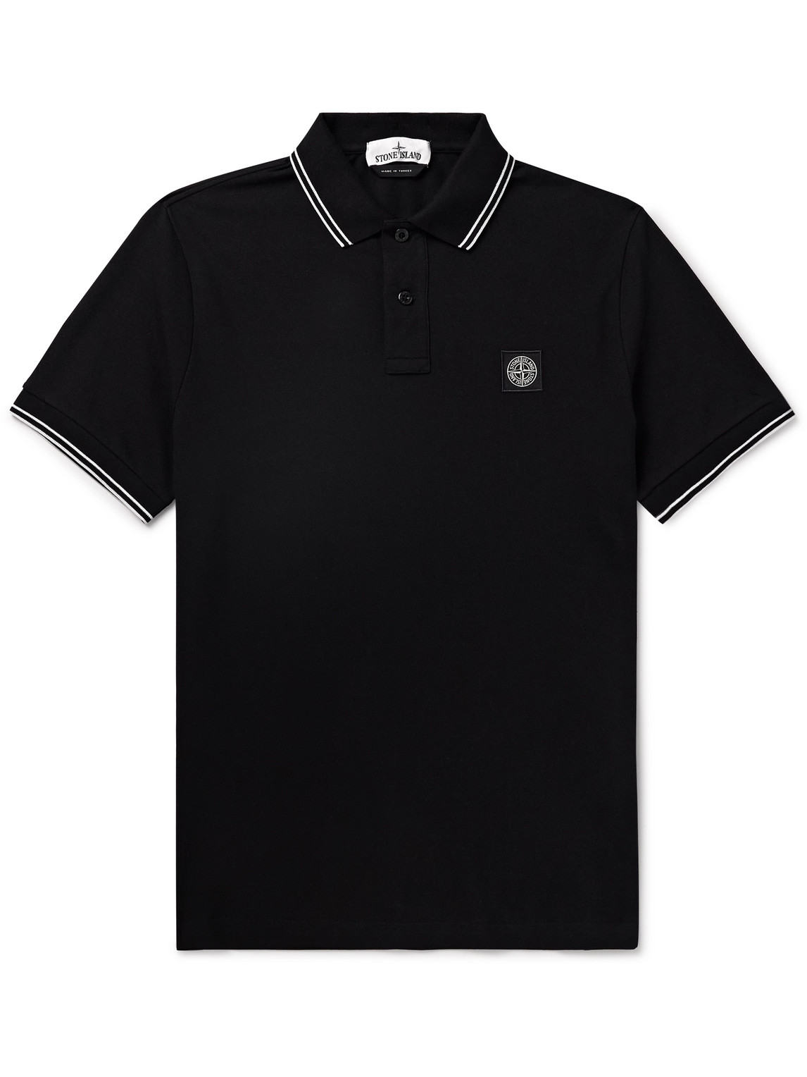 Stone Island Polo Shirt In Black