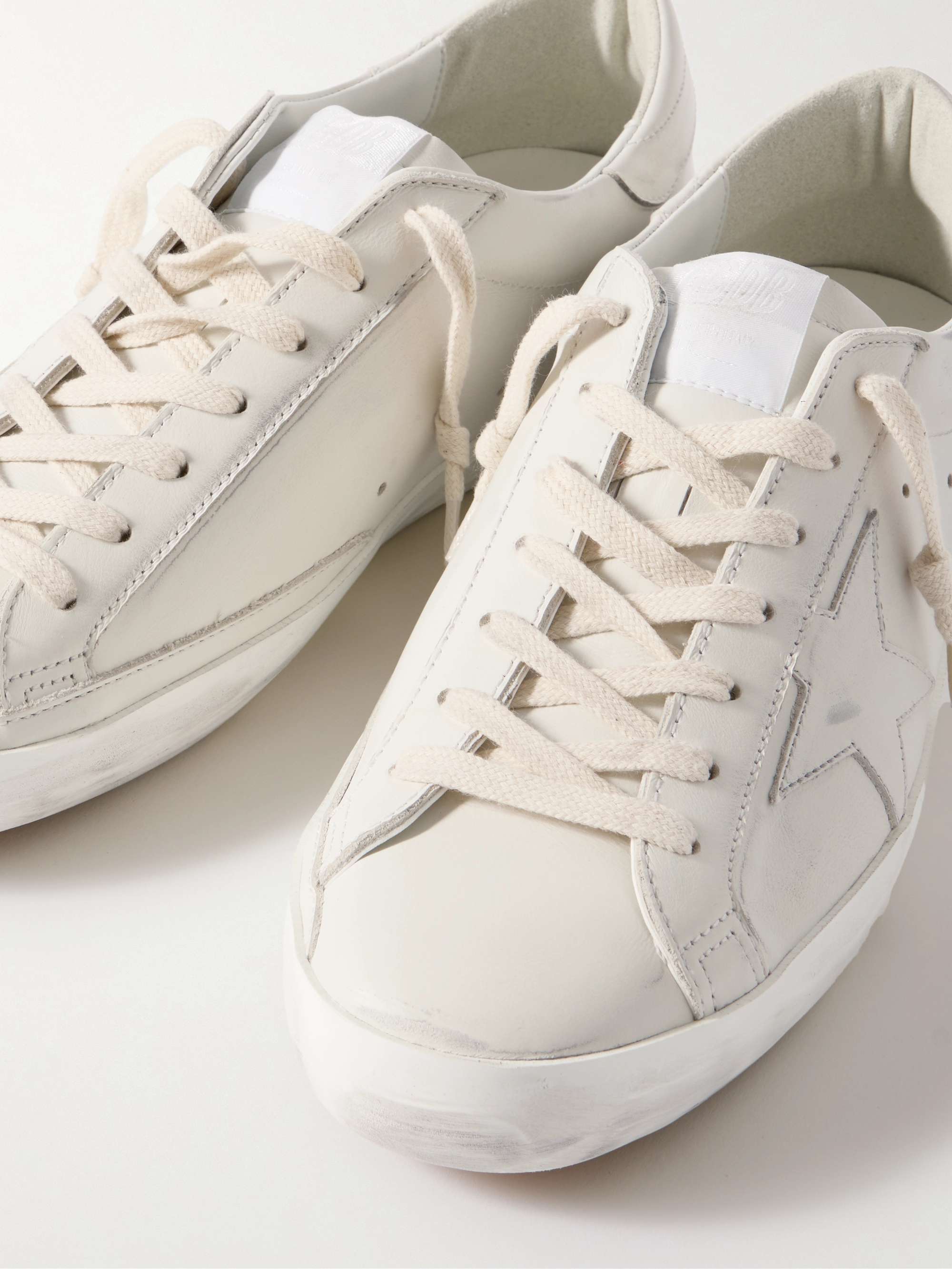 All white golden goose sneakers deals