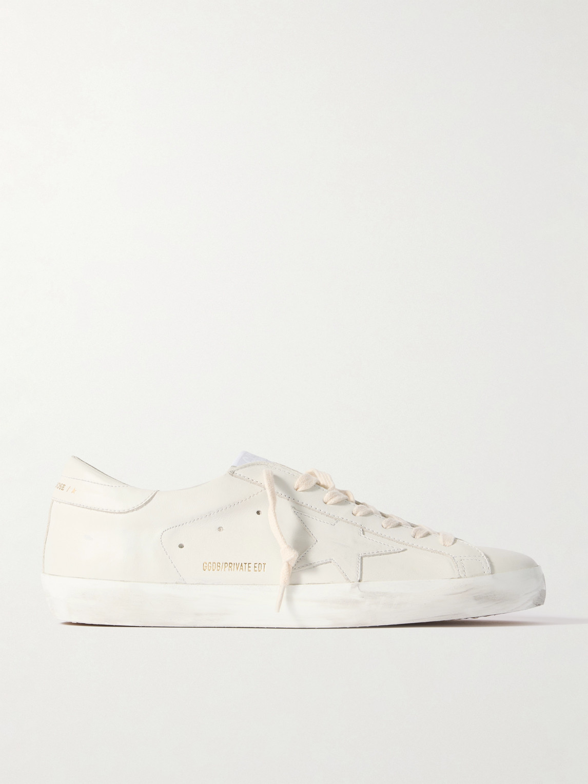 Golden Goose Super-Star Distressed Leather Sneakers - Men