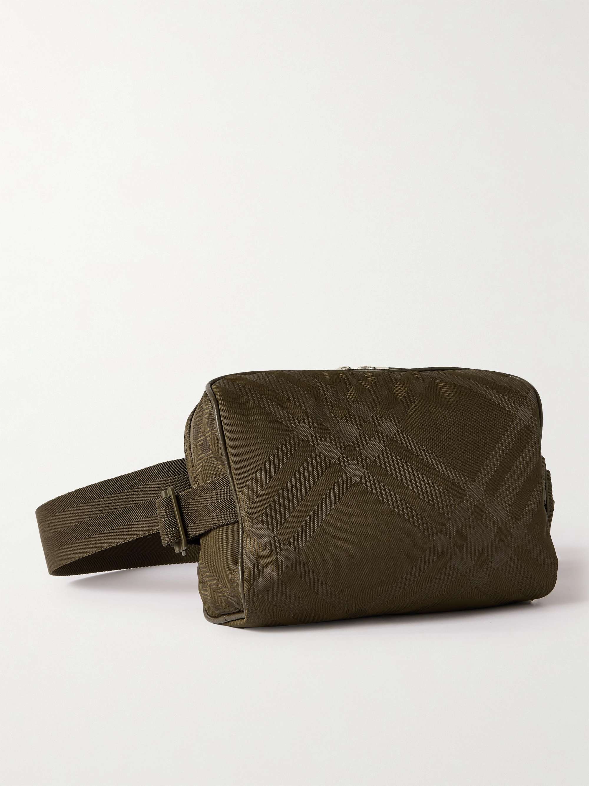 Marsupio jacquard a quadri BURBERRY da uomo MR PORTER