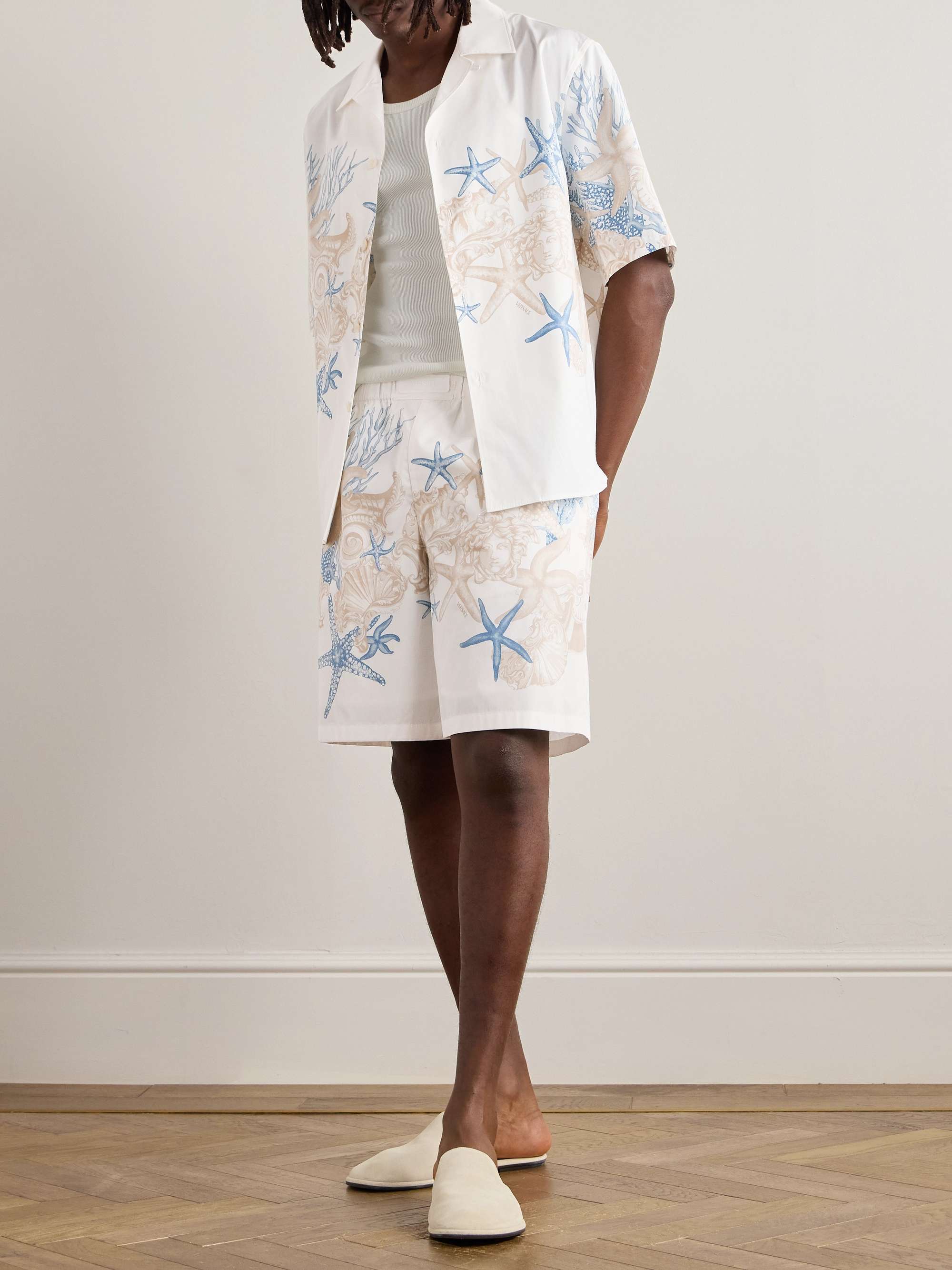 Versace shirt and shorts new arrivals