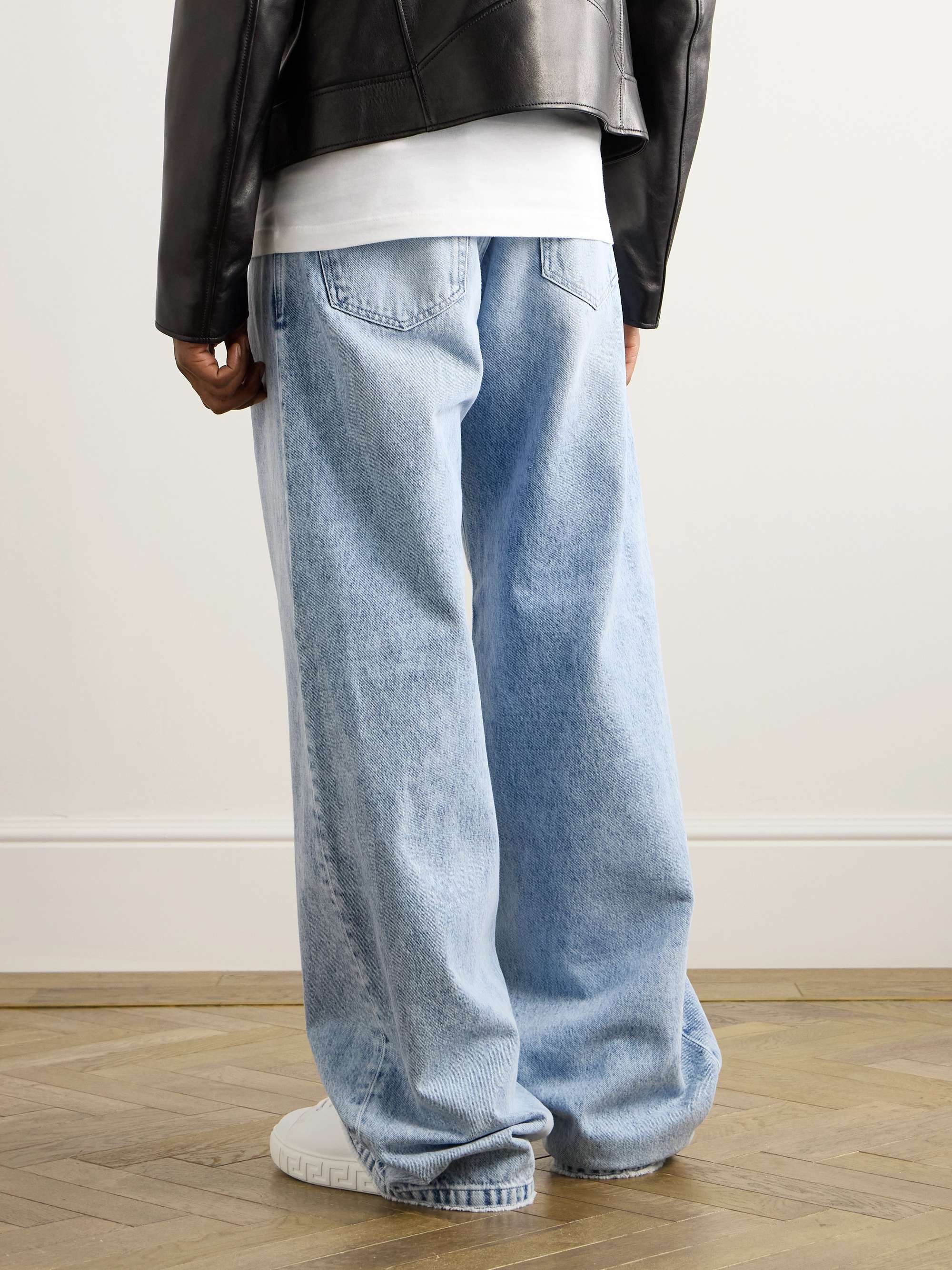 VERSACE Straight-Leg Distressed Jeans for Men | MR PORTER