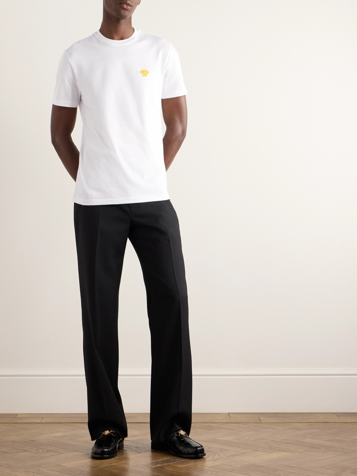 Slim-Fit Logo-Embroidered Cotton-Jersey T-Shirt — 2