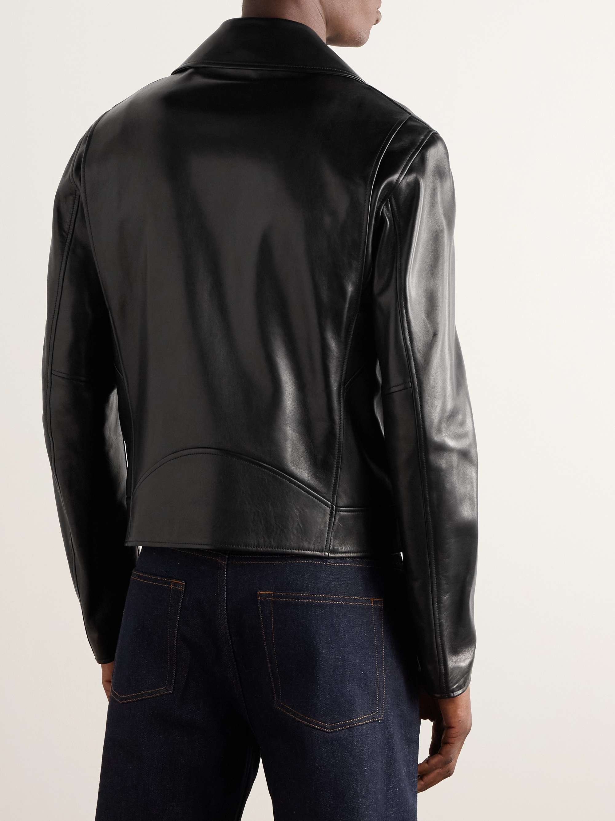 Black Leather Biker Jacket | VERSACE | MR PORTER Black Leather Biker Jacket | VERSACE | MR PORTER