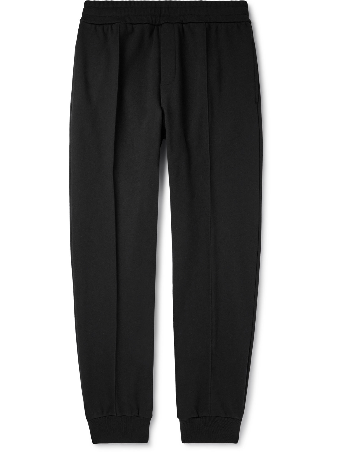 Versace - Logo-Embroidered Cotton-Jersey Sweatpants - Men - Black - S