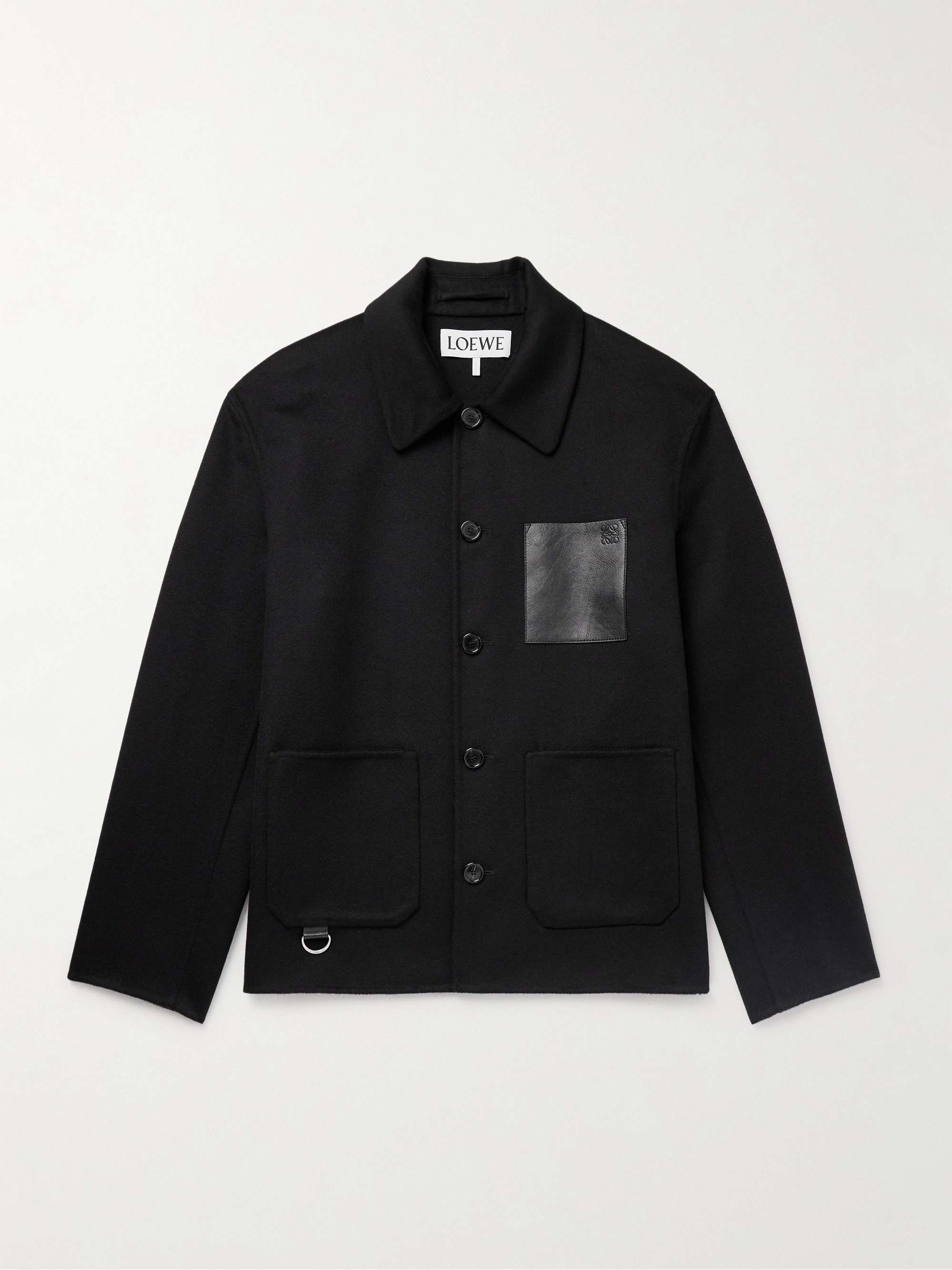 LOEWE Slit-elbow wool-blend twill blazer ジャケット・アウター