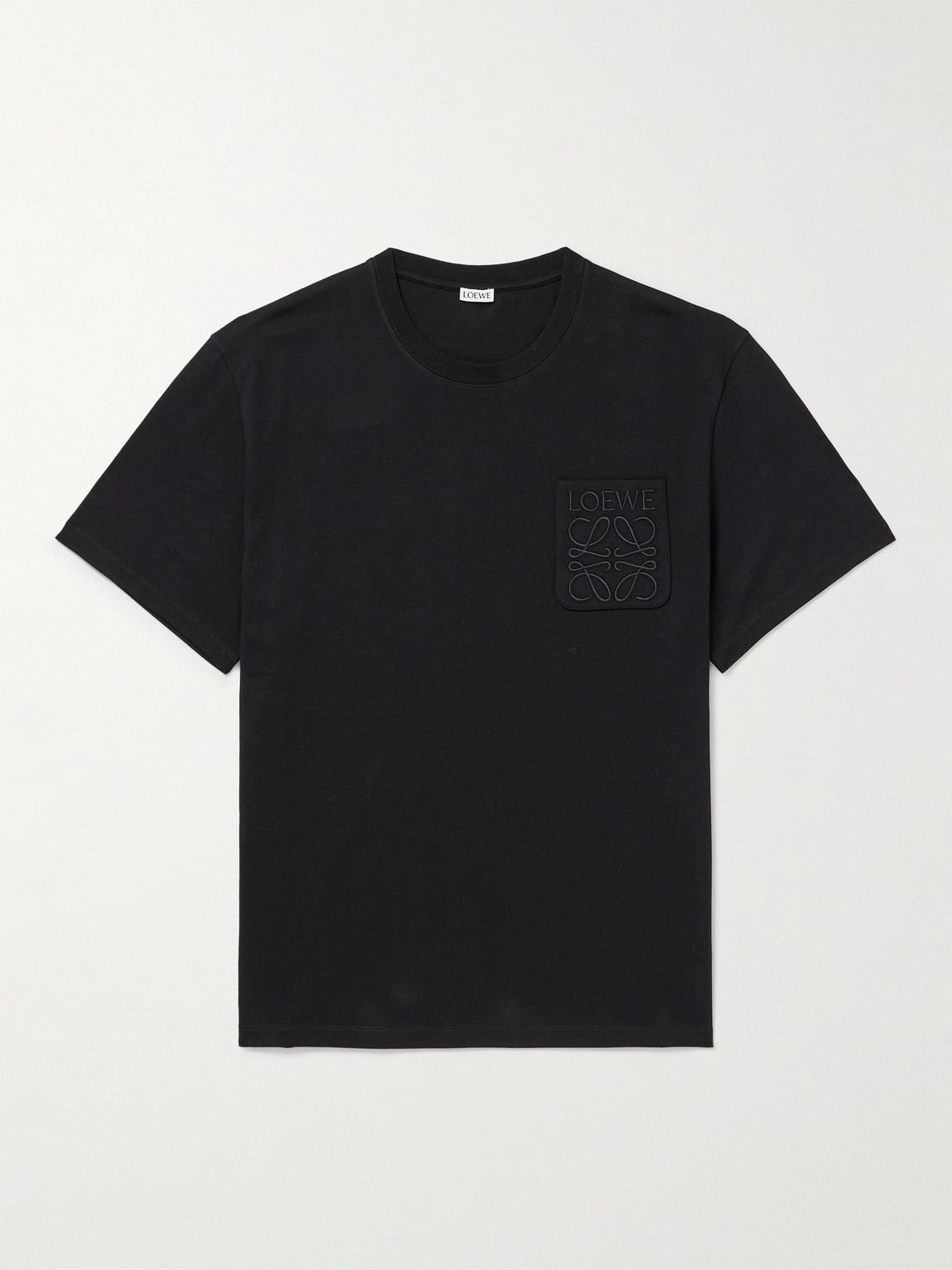 LOEWE - Logo-Embroidered Cotton-Jersey T-Shirt - Men - Black - XXS