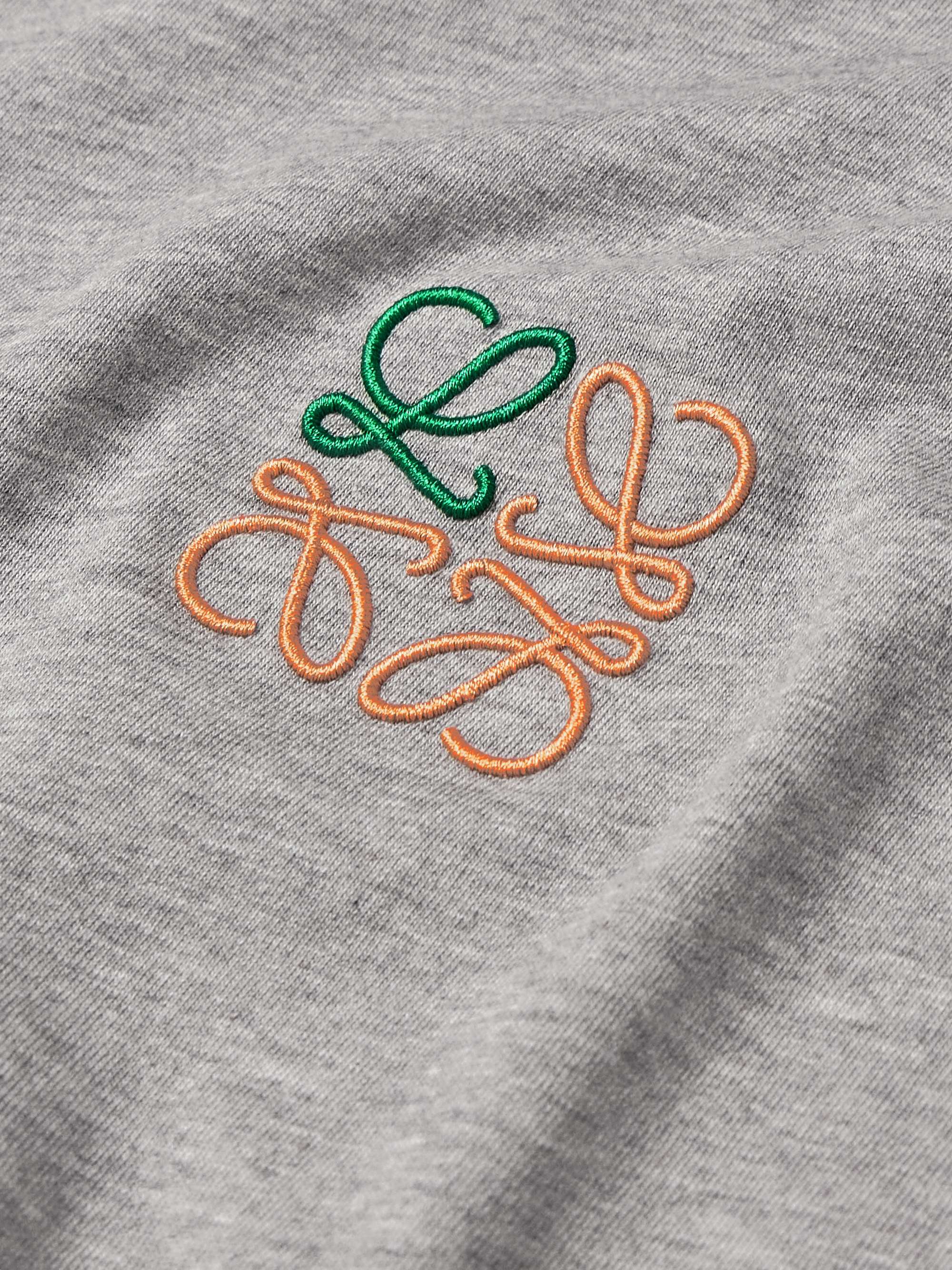 LOEWE Logo-Embroidered Cotton-Jersey T-Shirt