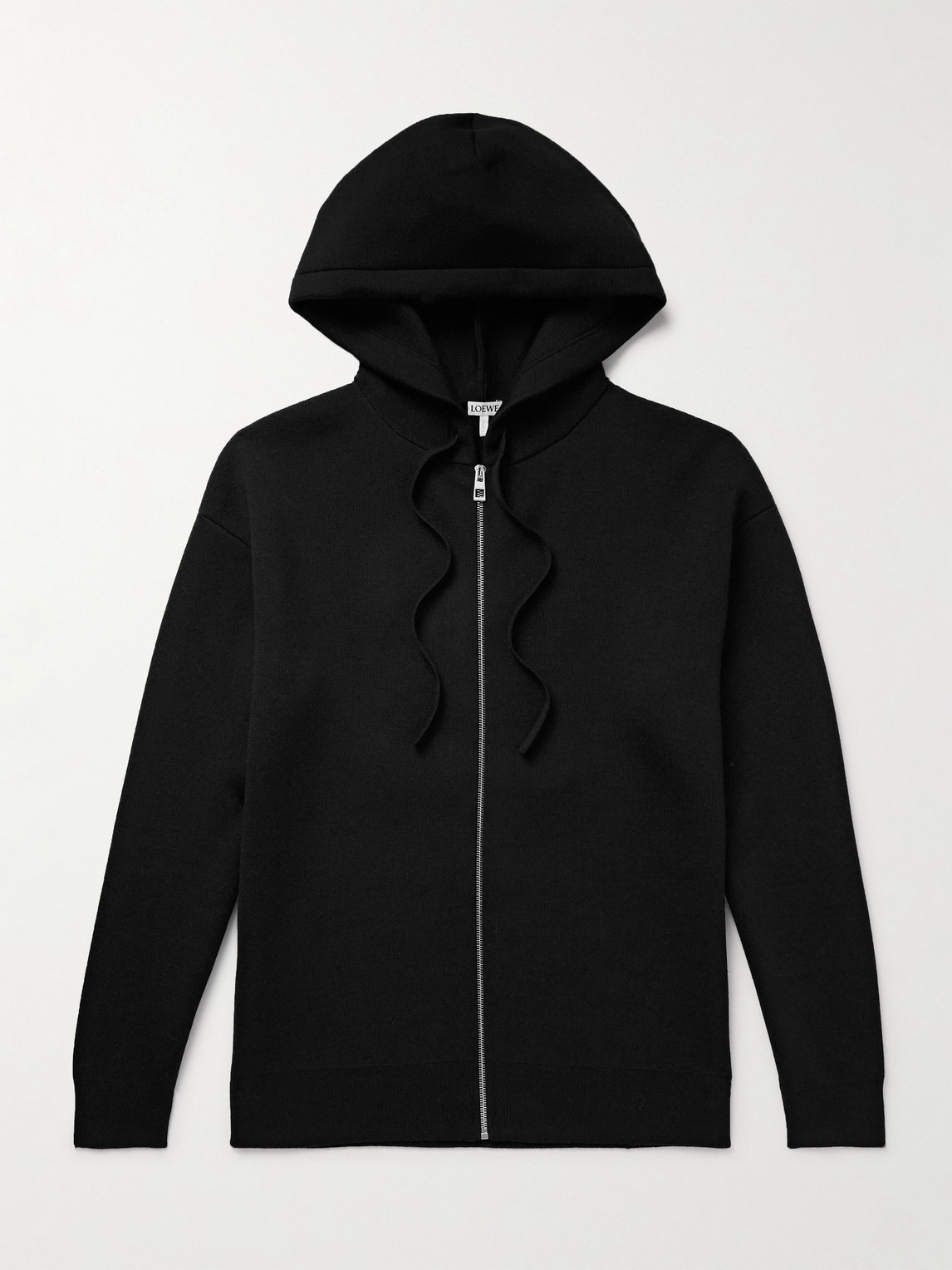 Loewe Logo-Embossed Wool-Blend Zip-Up Hoodieen