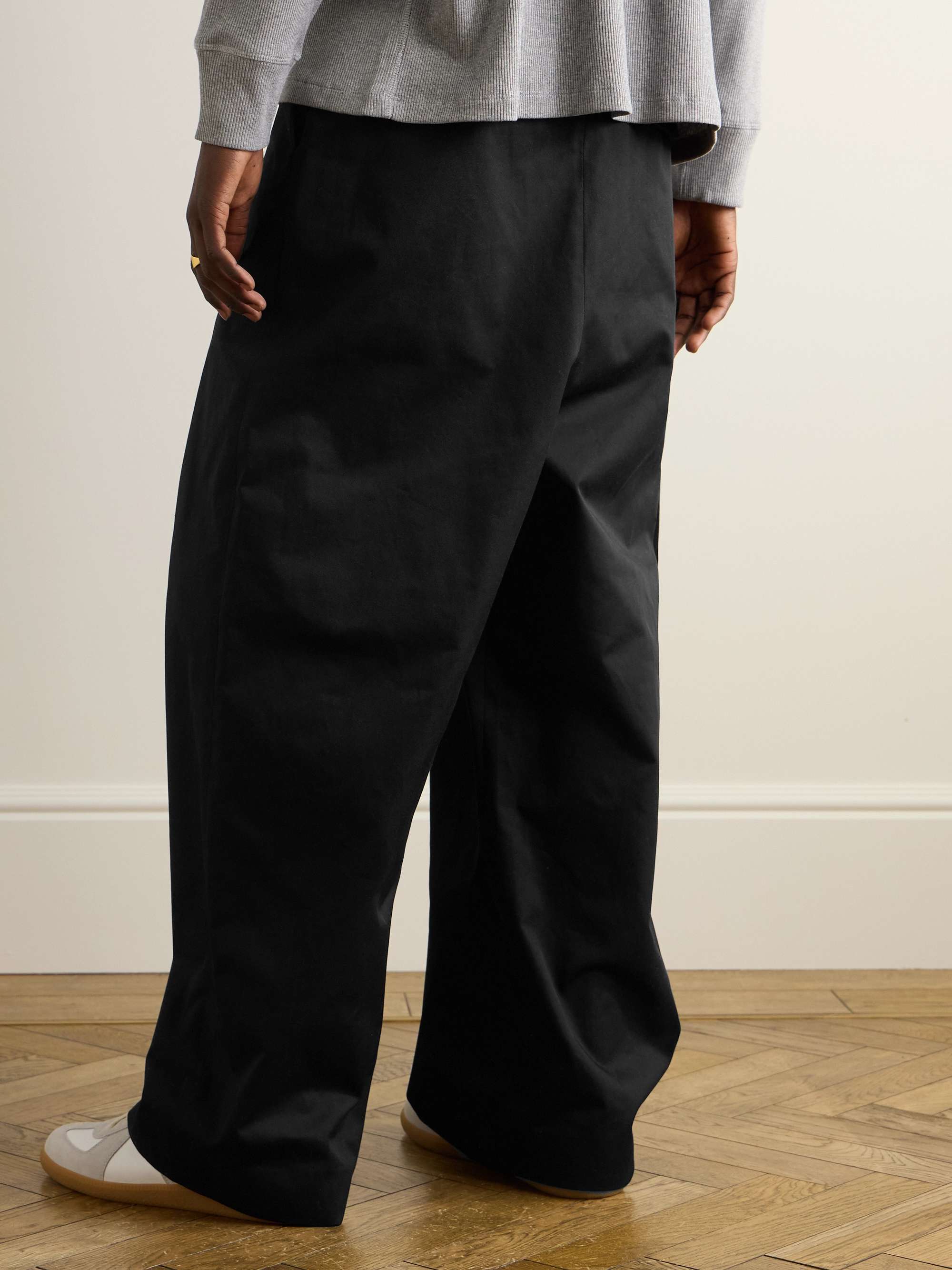 Loewe Anagram cotton and silk gabardine pants Loewe