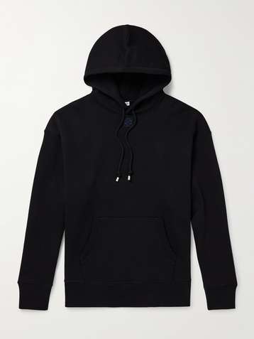 Relaxed fit hoodie in cotton Black - LOEWE