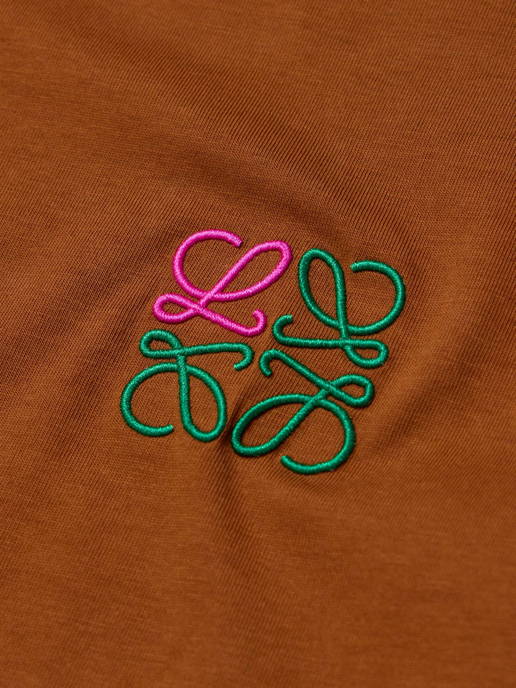 LOEWE Logo-Embroidered Cotton-Jersey T-Shirt