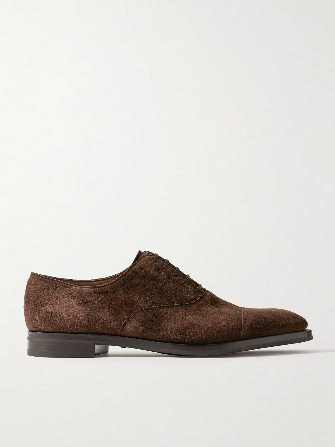 John Lobb City II Cap-Toe Suede Oxford Shoes - Men
