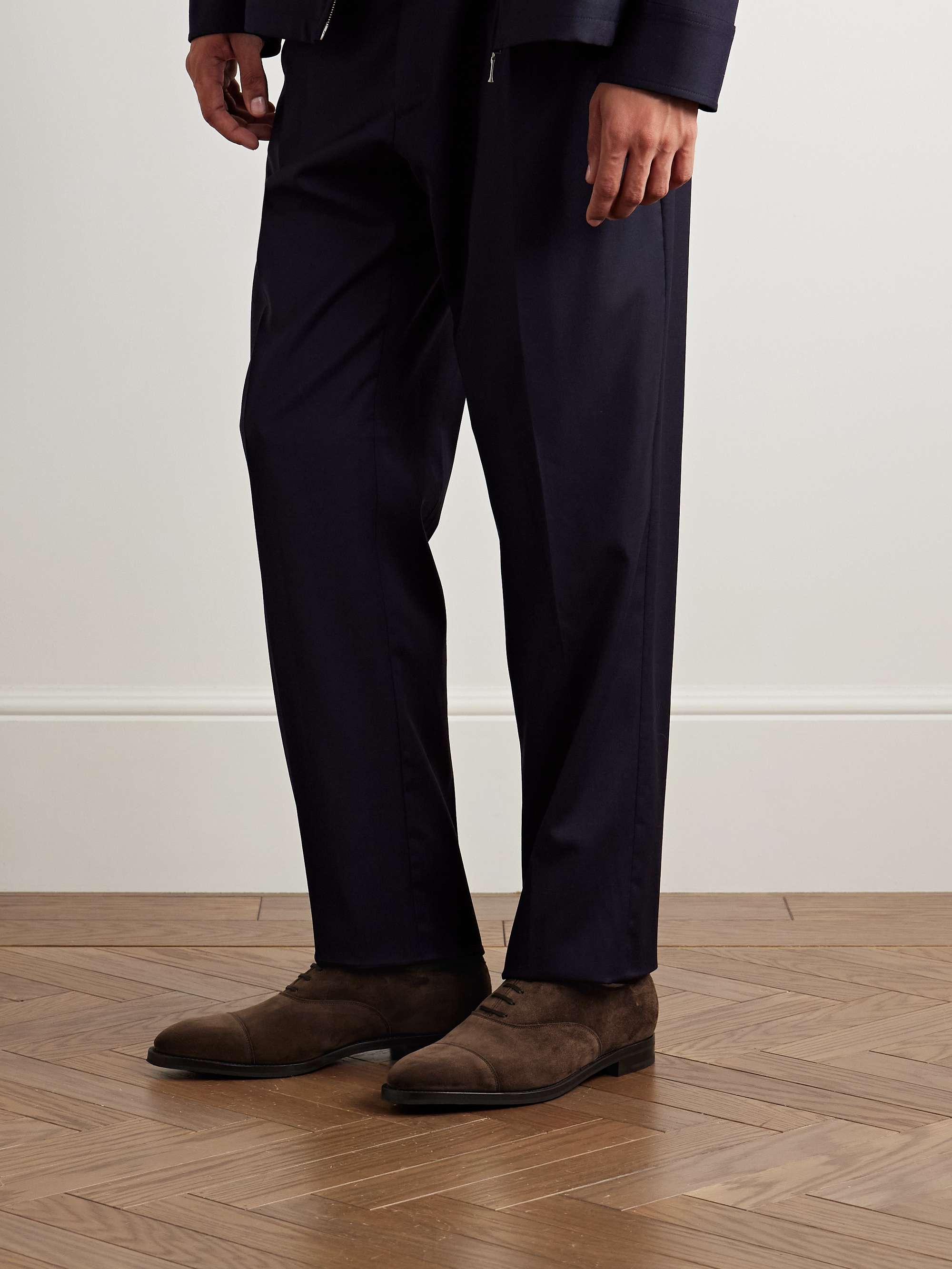 JOHN LOBB City II スエード キャップトゥ オックスフォード