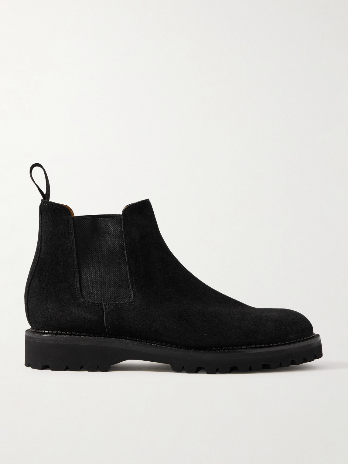 John Lobb Lawry New Standard Suede Chelsea Boots In Black
