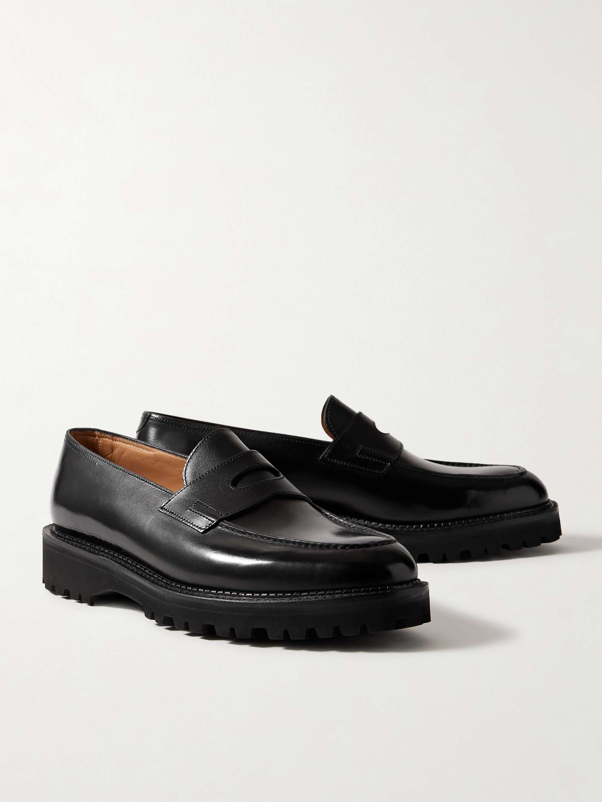JOHN LOBB Lopez New Standard Leather Penny Loafers for Men JOHN LOBB Lopez New Standard Leather Penny Loafers for Men