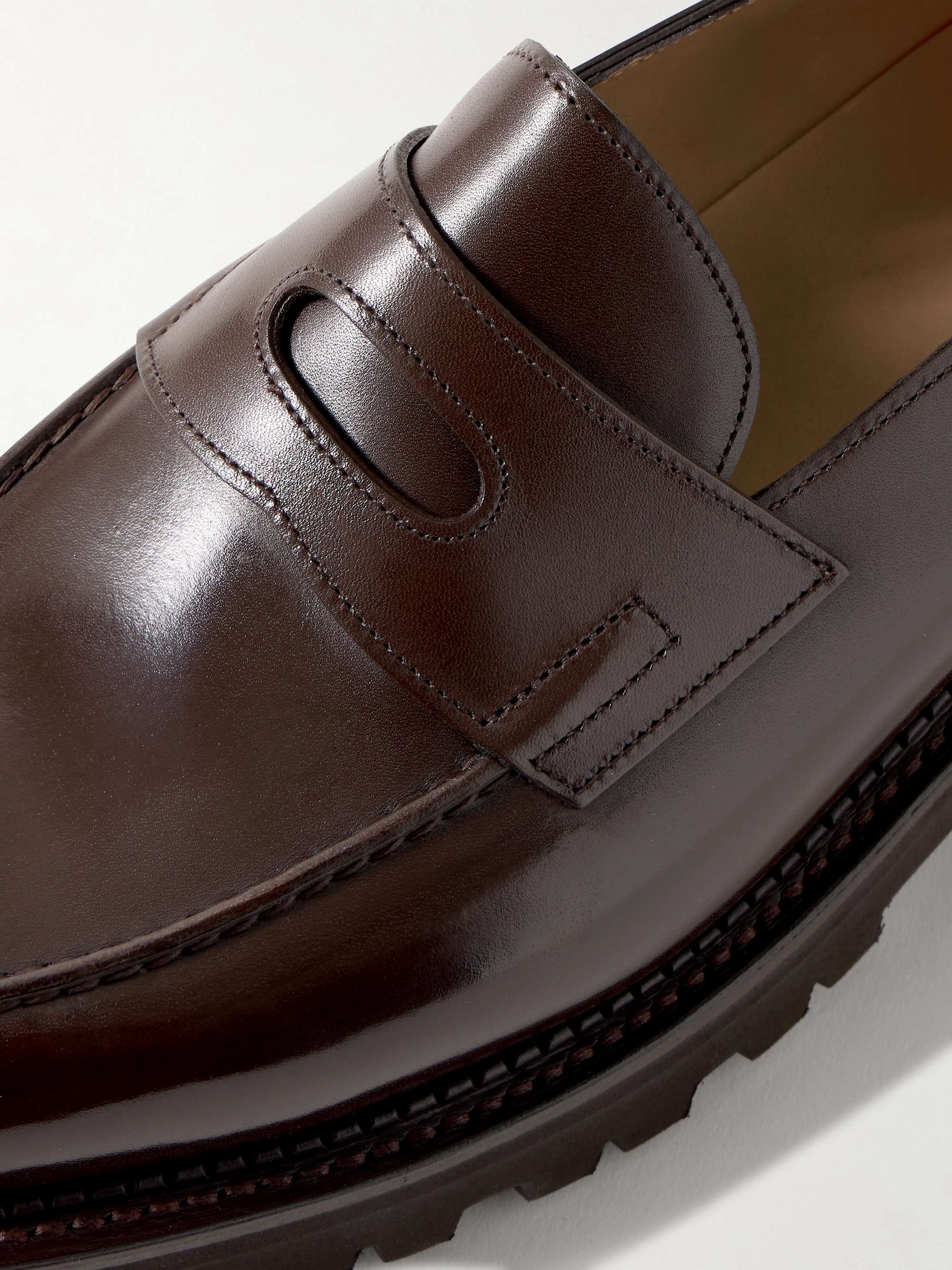 JOHN LOBB Lopez New Standard Leather Penny Loafers for Men MR PORTER