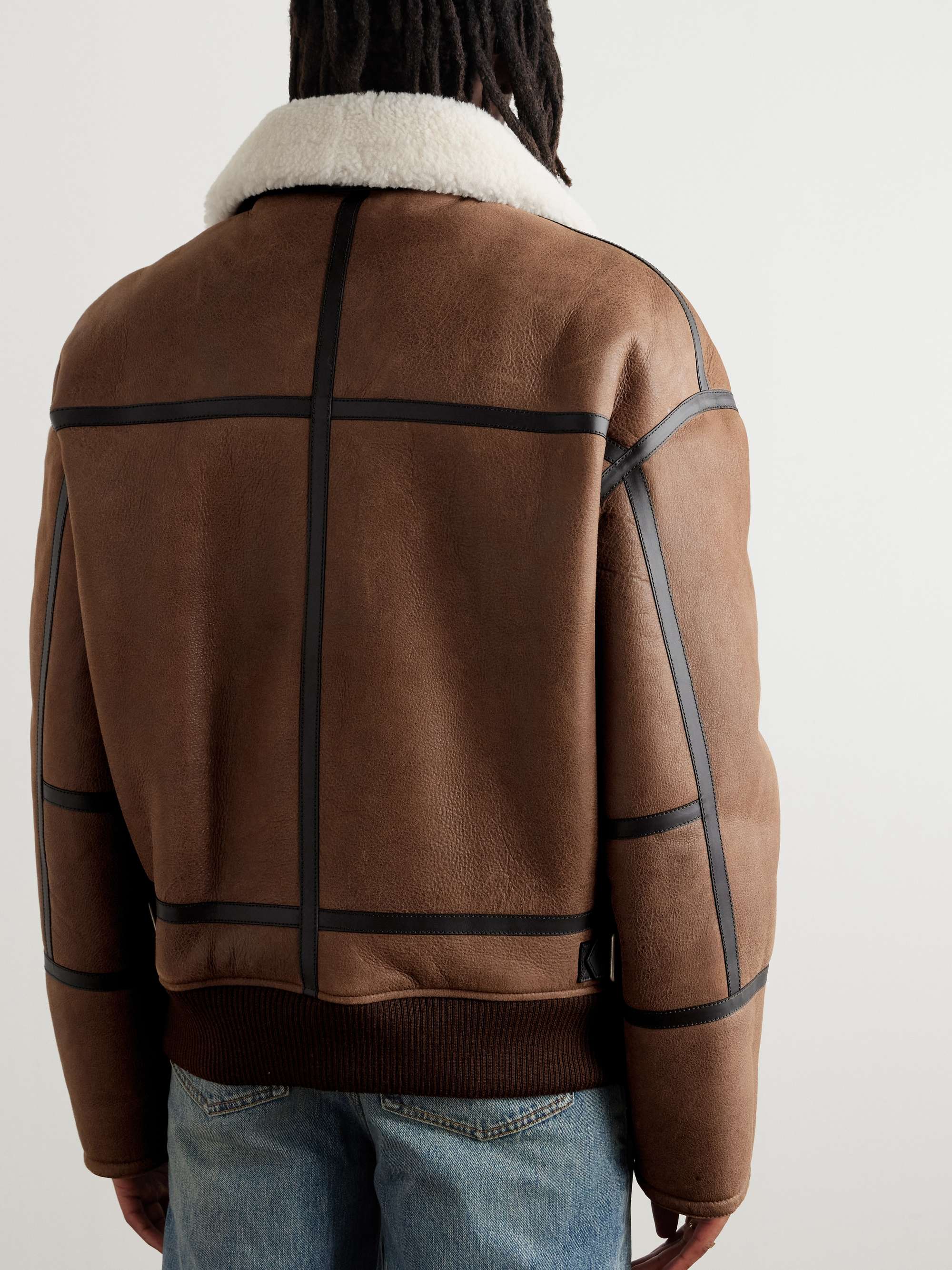 LOEWE ムートン ジャケット | ブラック | FARFETCH JP