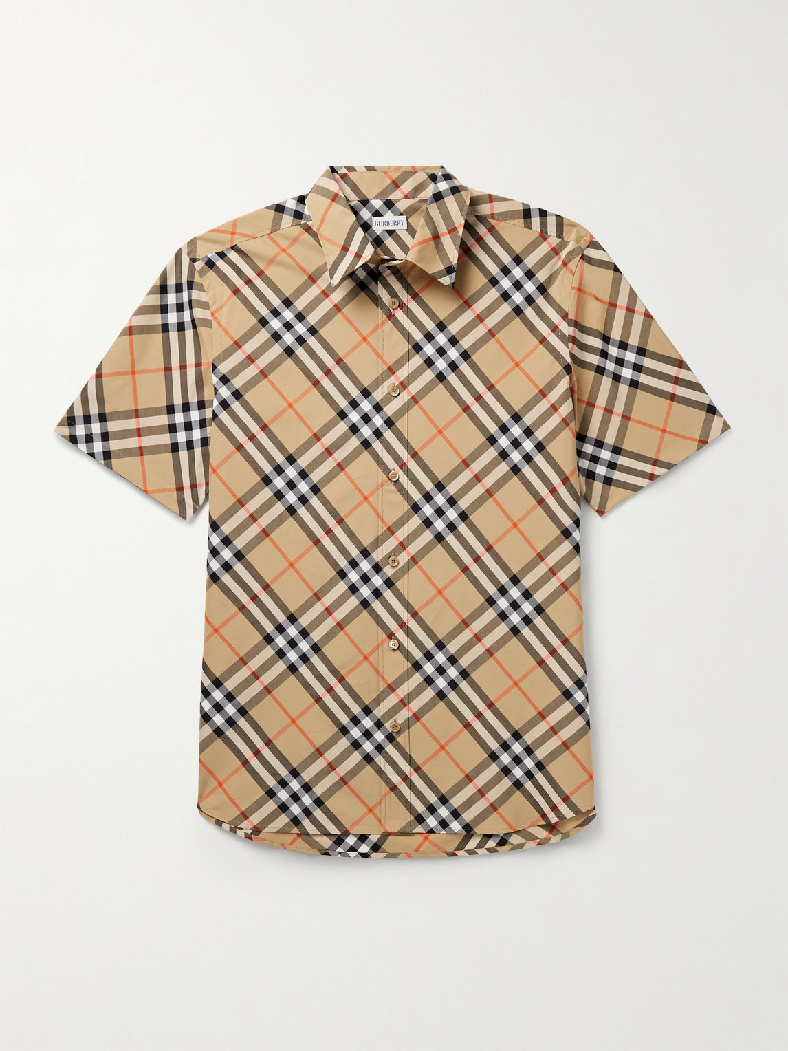 Burberry Checked Cotton-Poplin Shirt - Men