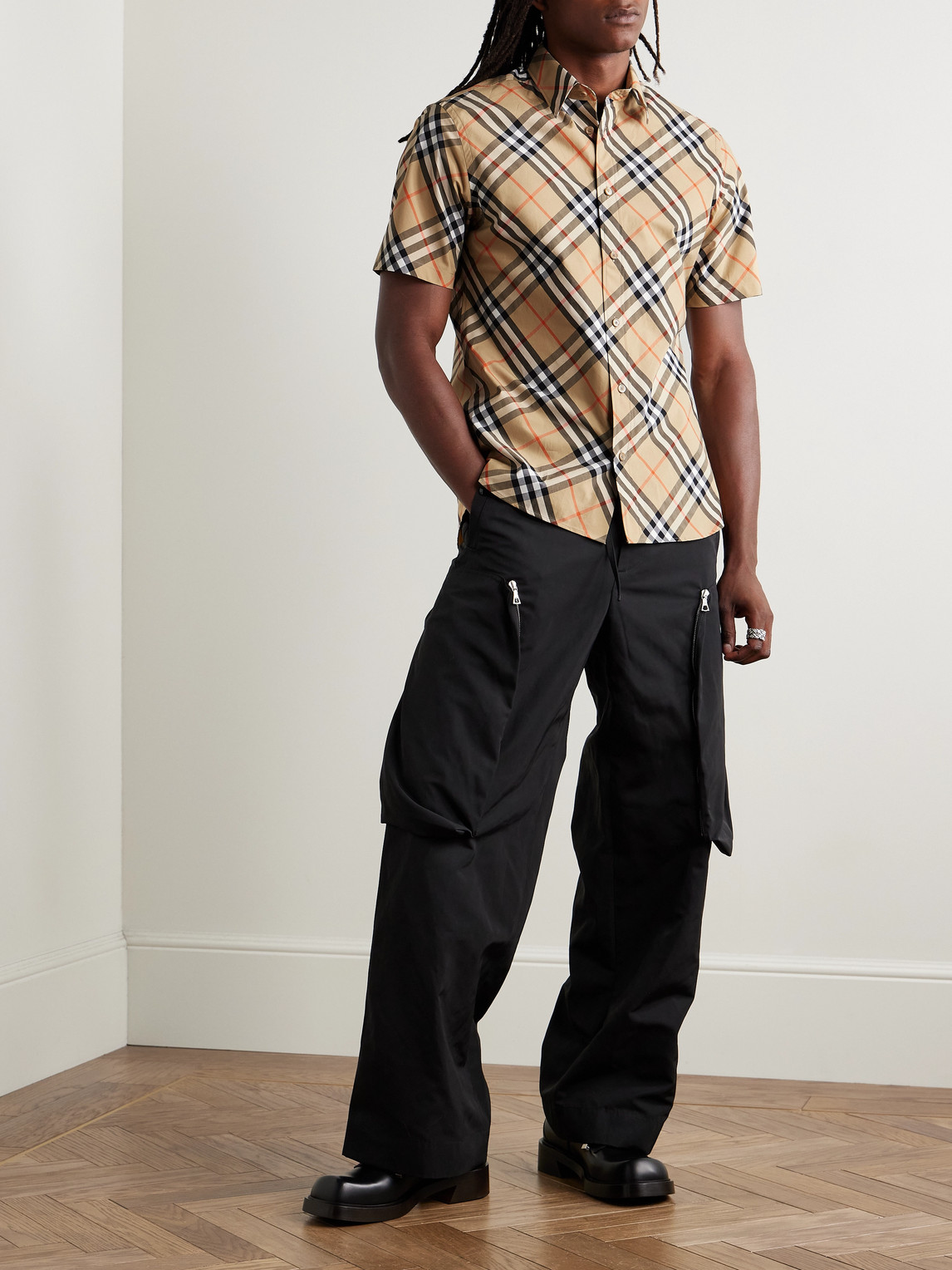 Checked Cotton-Poplin Shirt — 2