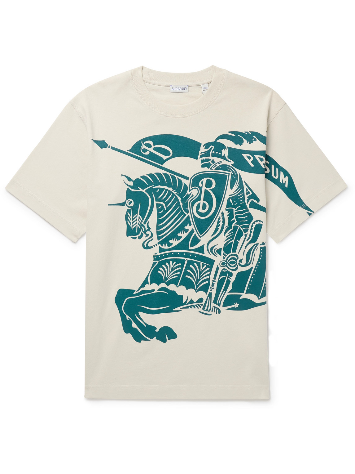 Burberry Ekd Cotton T-shirt In Neutrals