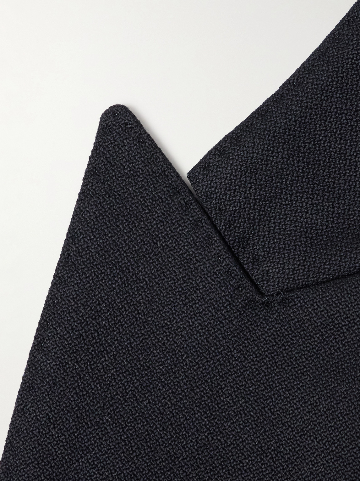 MASSIMO ALBA DOUBLE-BREASTED WOOL AND COTTON-BLEND BLAZER