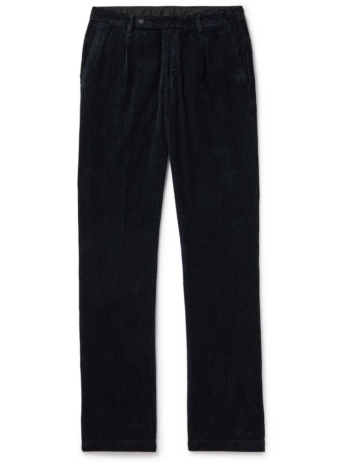 Winch2 Straight-Leg Pleated Cotton-Corduroy Trousers