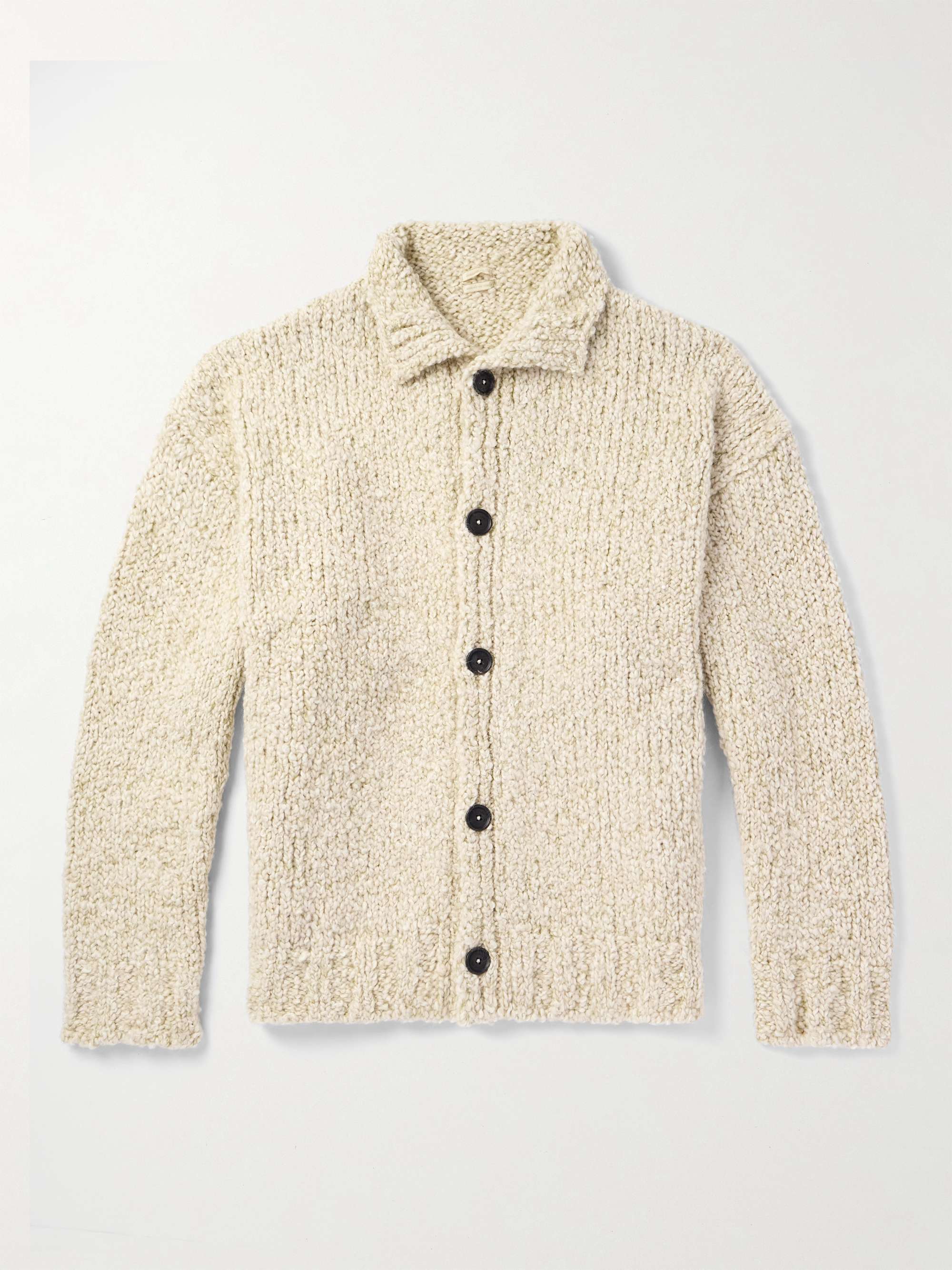 Wool, Alpaca, Mohair and Silk-Blend Cardigan von MASSIMO Wool, Alpaca, Mohair and Silk-Blend Cardigan von MASSIMO