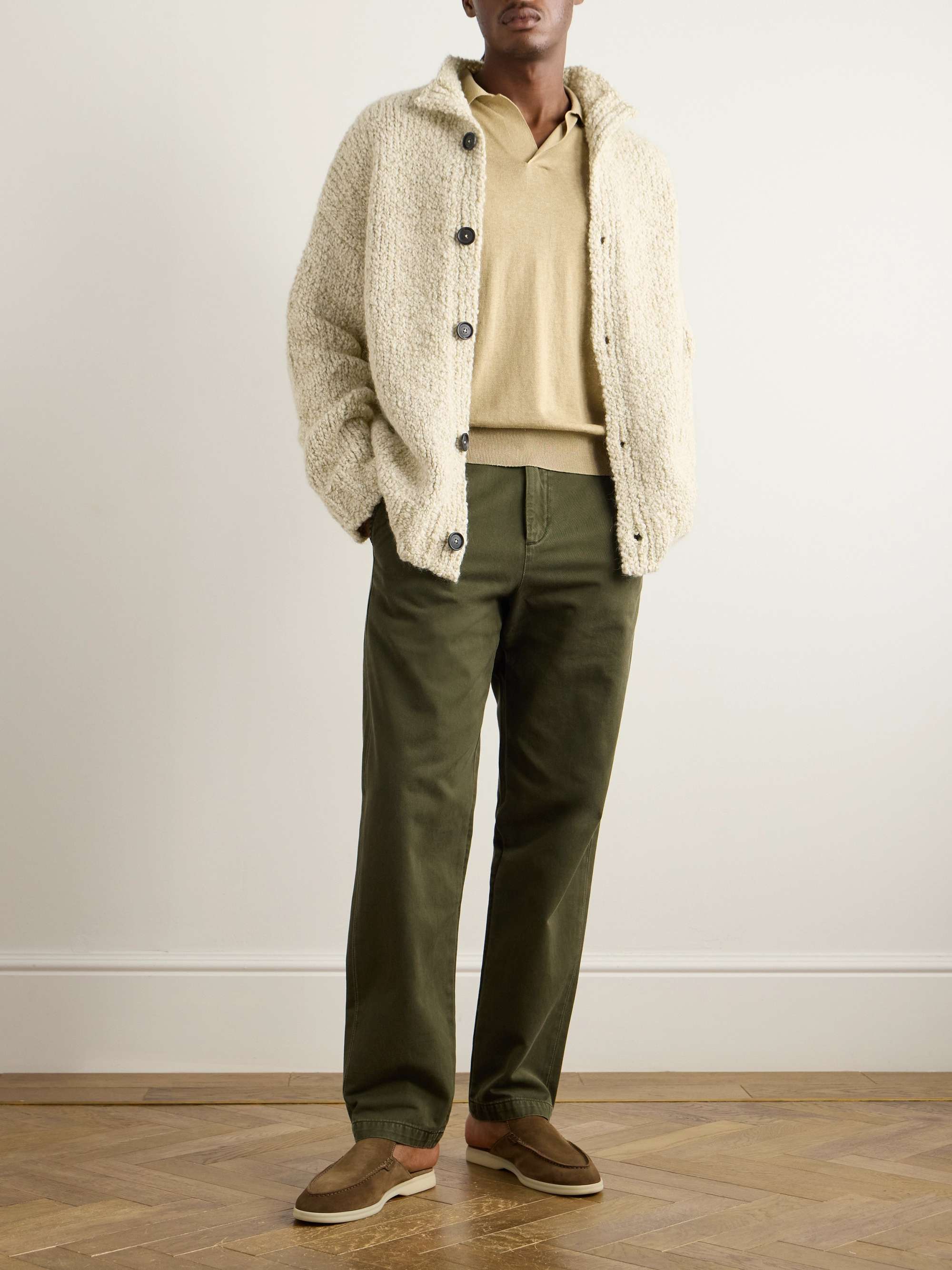 Wool, Alpaca, Mohair and Silk-Blend Cardigan von MASSIMO Wool, Alpaca, Mohair and Silk-Blend Cardigan von MASSIMO
