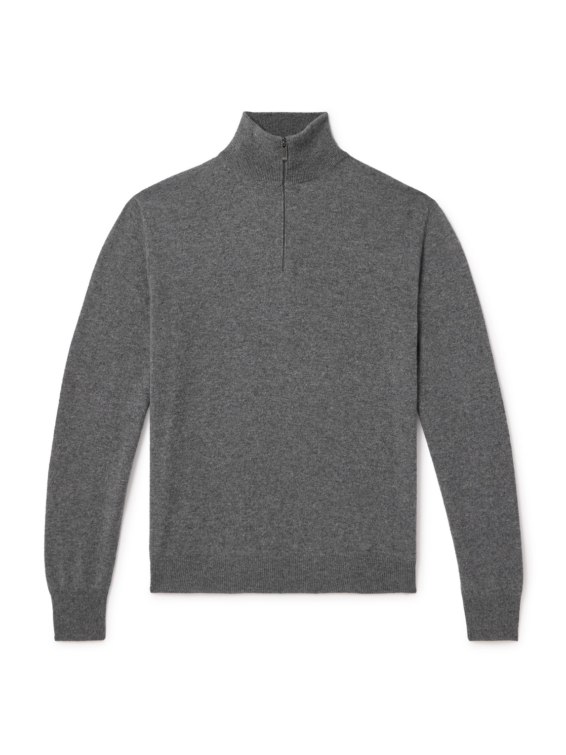 Liam Brushed Cashmere Half-Zip Sweater