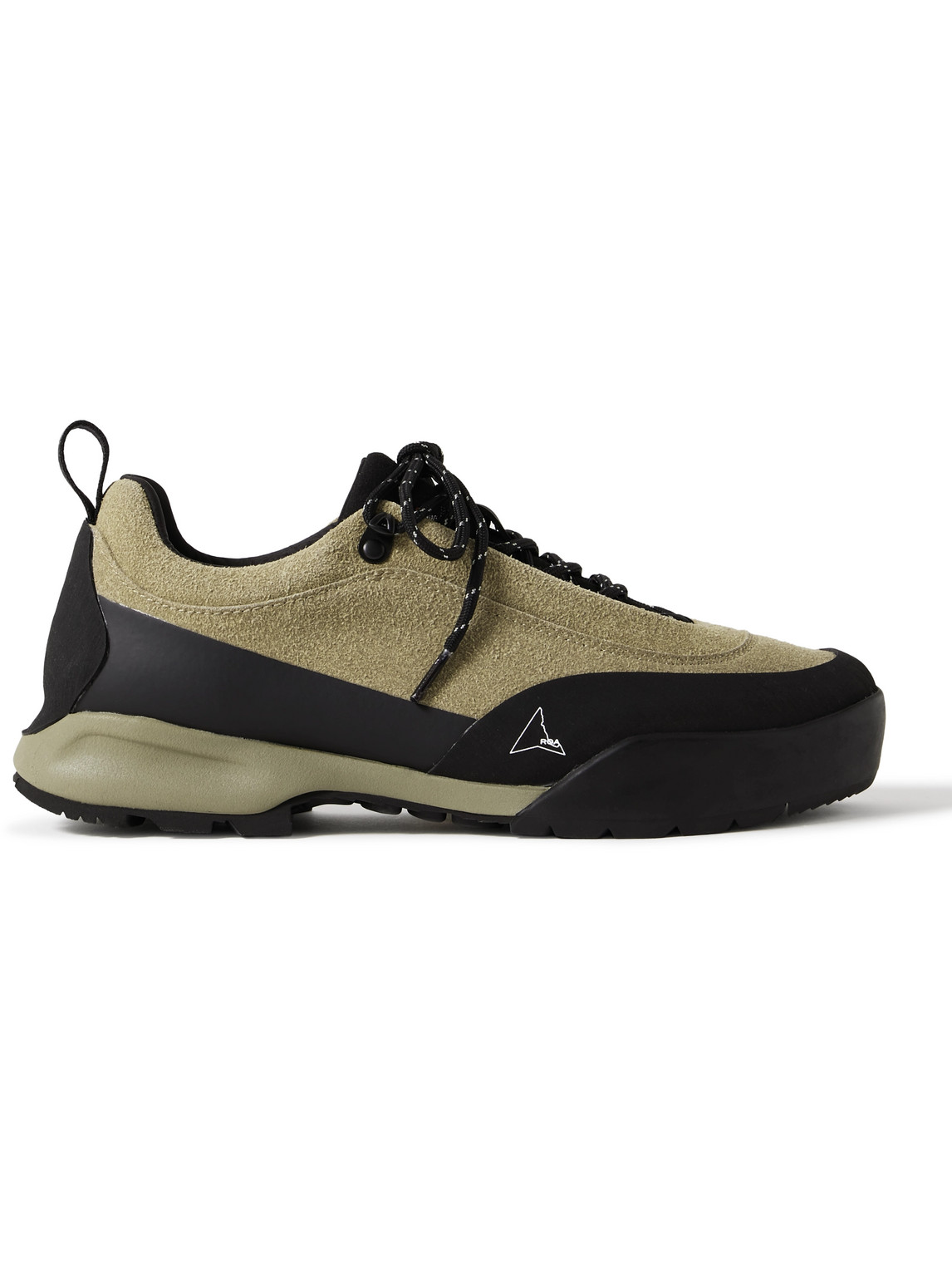 Roa Cingino Rubber-trimmed Microfibre Hiking Trainers In Brown