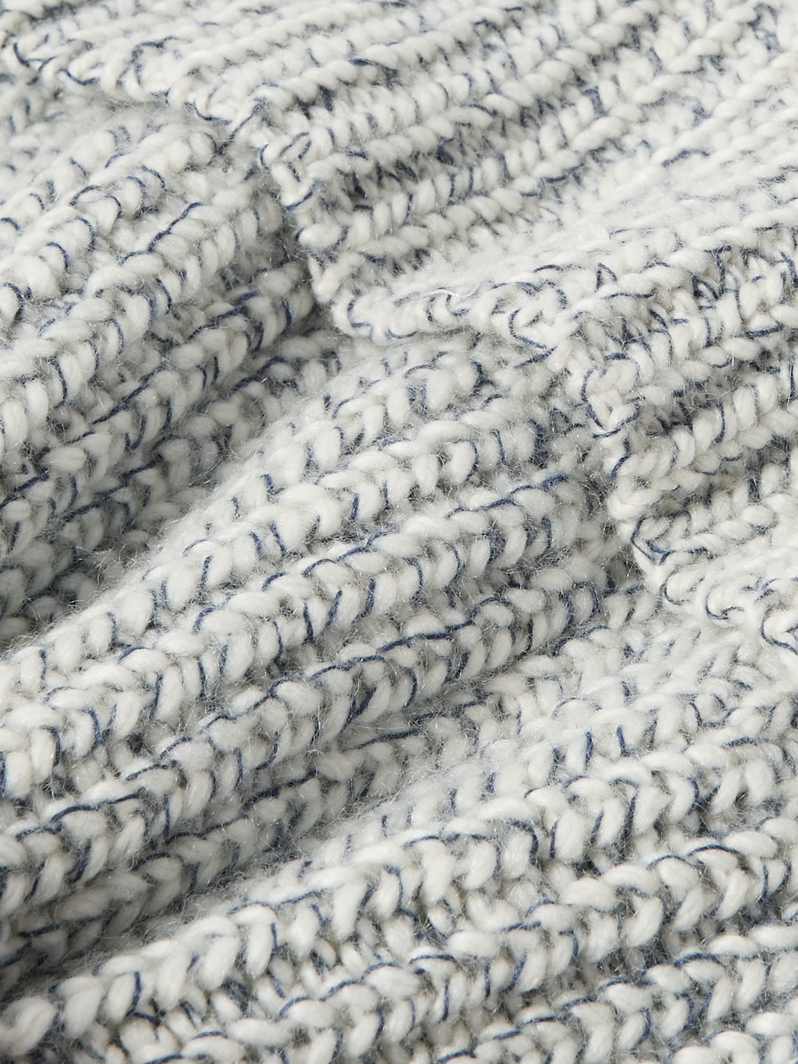 Brunello Cucinelli Brushed Ribbed-knit Beanie In Blue
