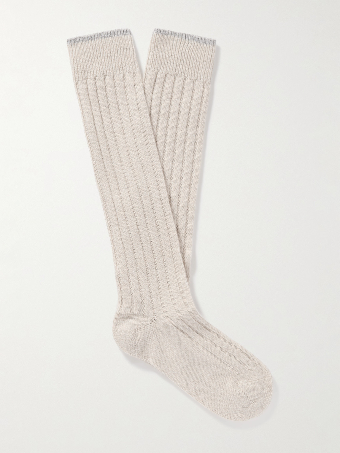 Brunello Cucinelli Ribbed Cashmere Socksen