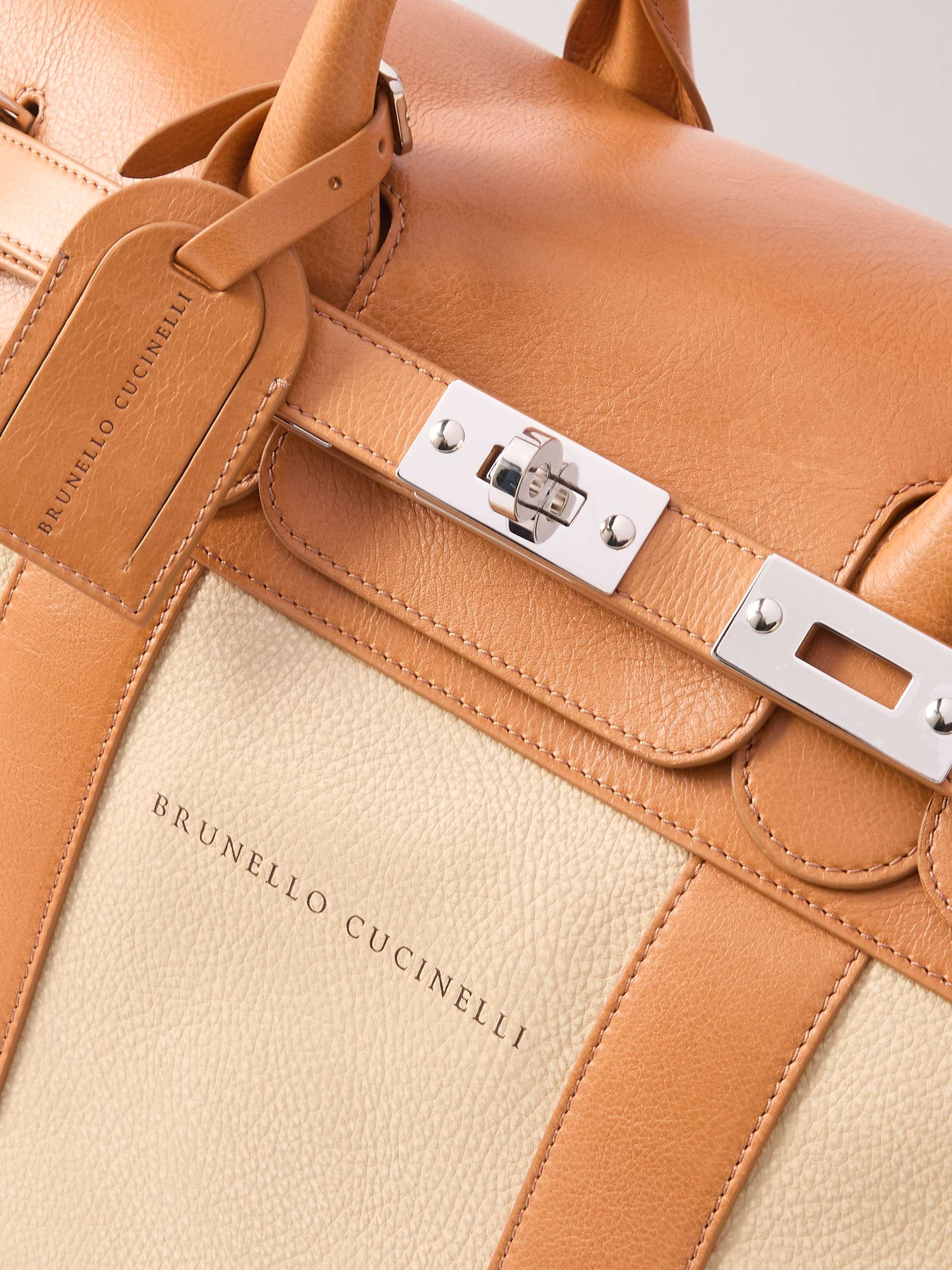BRUNELLO CUCINELLI フルグレインレザー ウィークエンドバッグ BRUNELLO CUCINELLI フルグレインレザー ウィークエンドバッグ