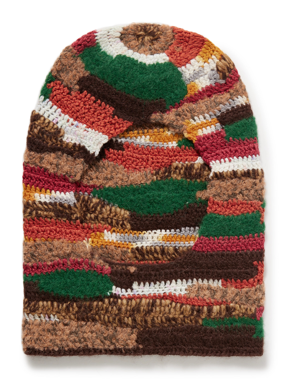 The Elder Statesman Kitchen Sink Knitted Balaclava In Multi