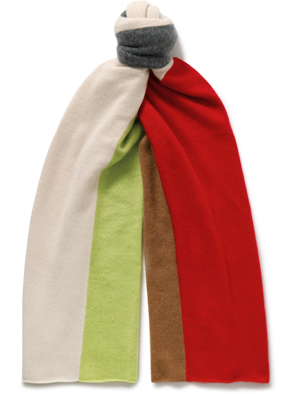 Colour-Block Cashmere Scarf