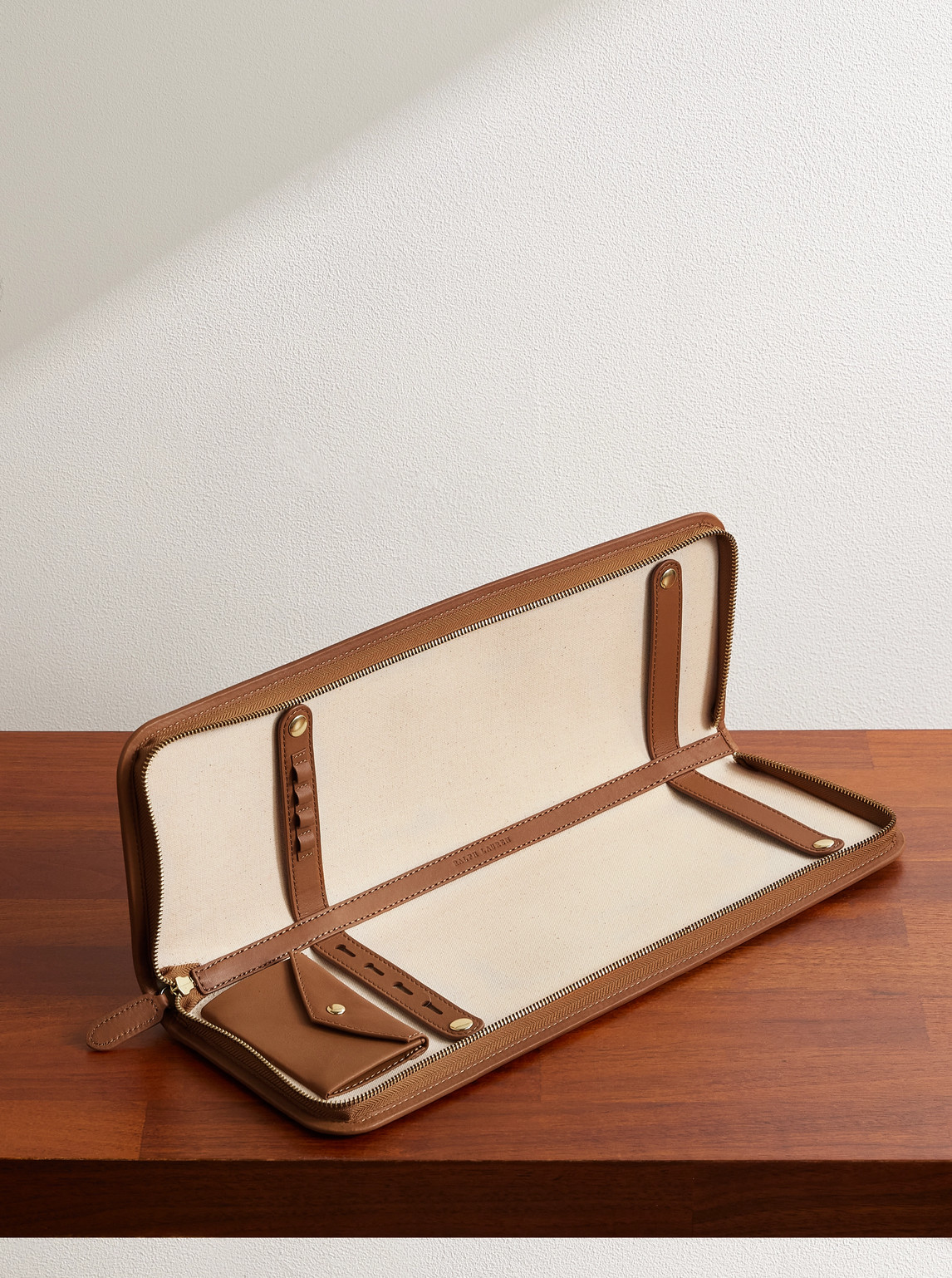 Ralph Lauren Home Garret Leather-Trimmed Canvas Tie Case - Men