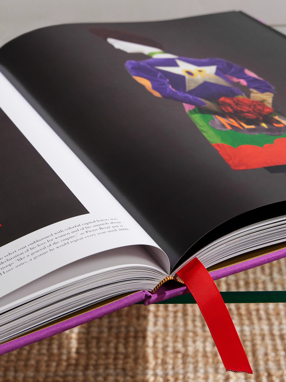 Assouline Yves Saint Laurent: The Impossible Collection Hardcover Book In Purple