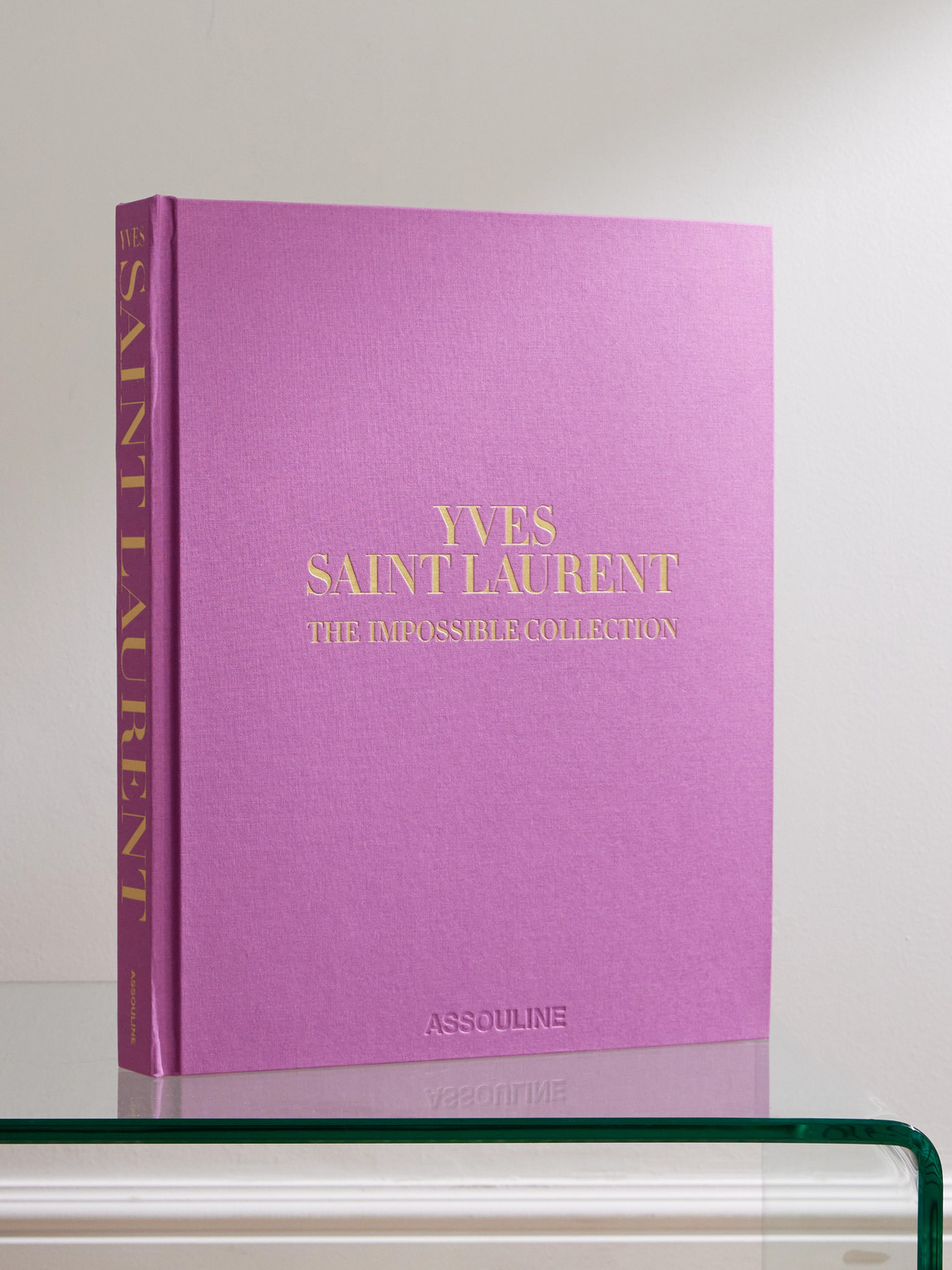 Assouline Yves Saint Laurent: The Impossible Collection Hardcover Book In Purple