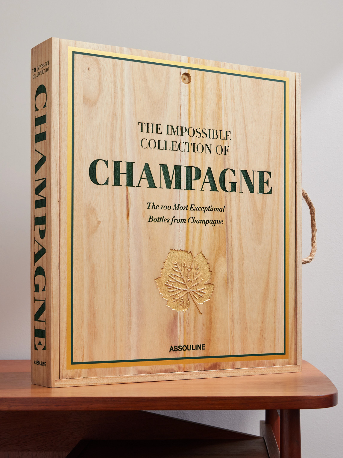Assouline The Impossible Collection Of Champagne Hardcover Book In Brown