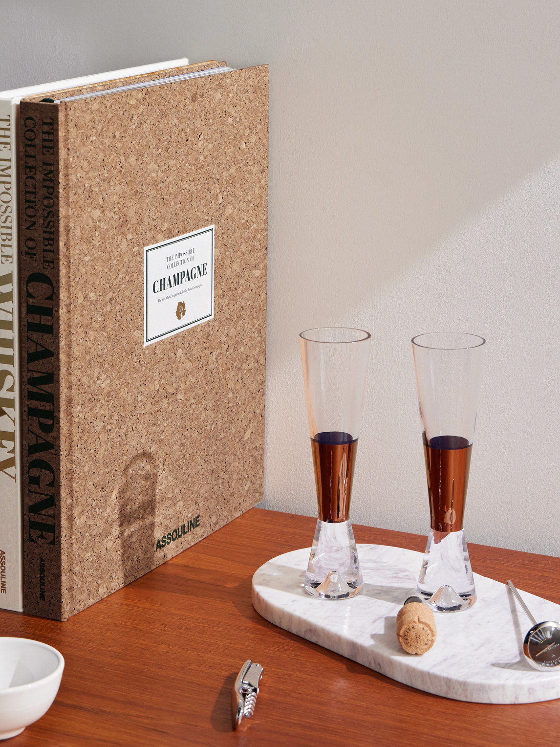 Assouline The Impossible Collection Of Champagne Hardcover Book In Brown