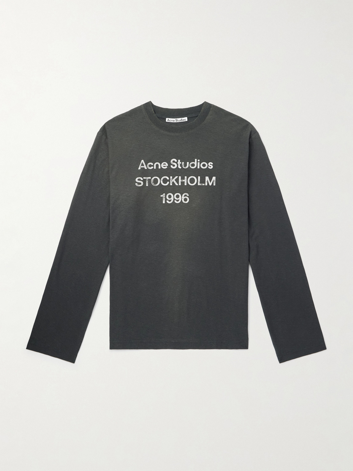 Acne Studios Logo-print Organic Cotton And Hemp-blend Jersey Sweater
