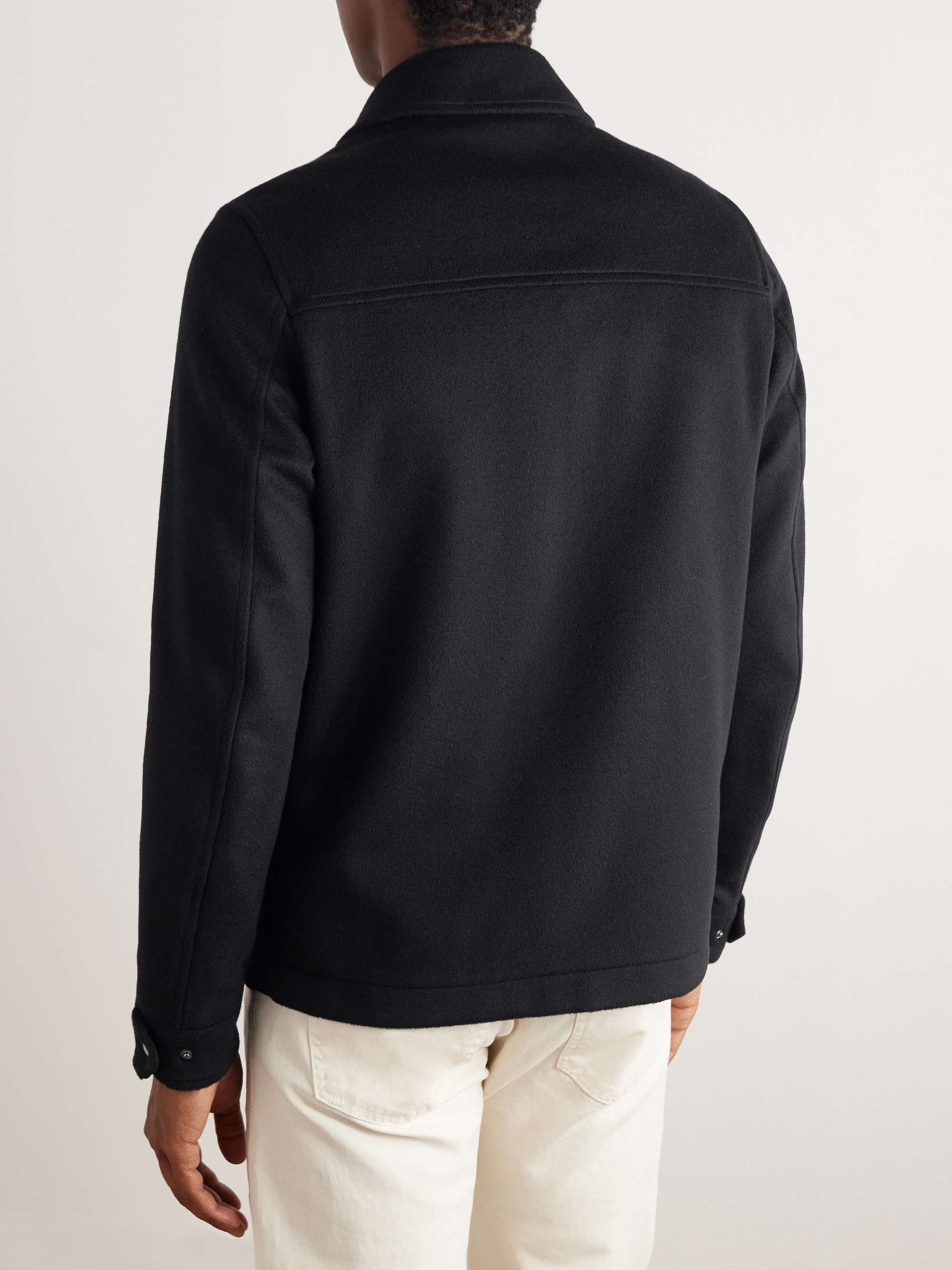 HERNO Wool and Cashmere-Blend Shirt Jacket