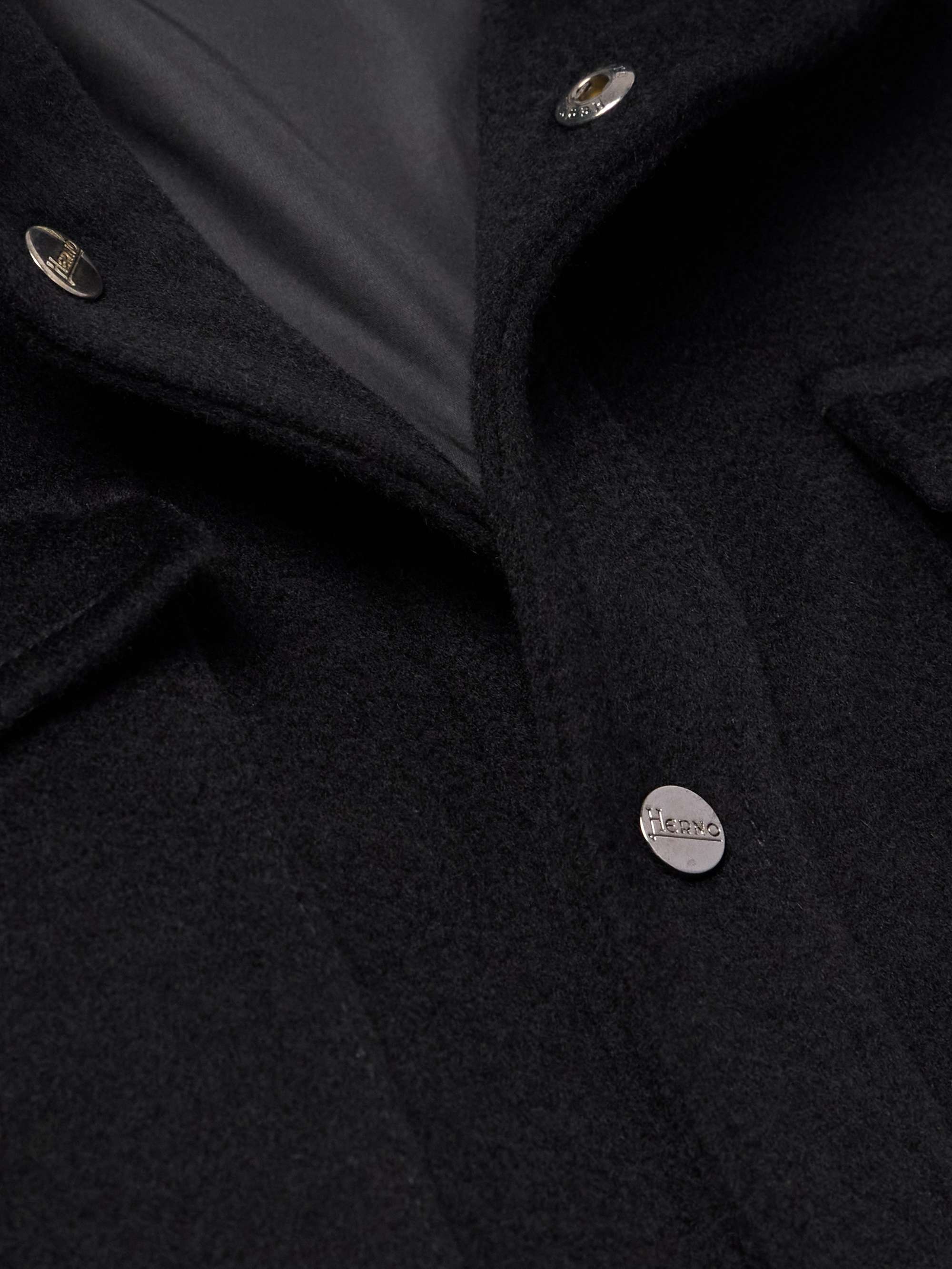 HERNO Wool and Cashmere-Blend Shirt Jacket